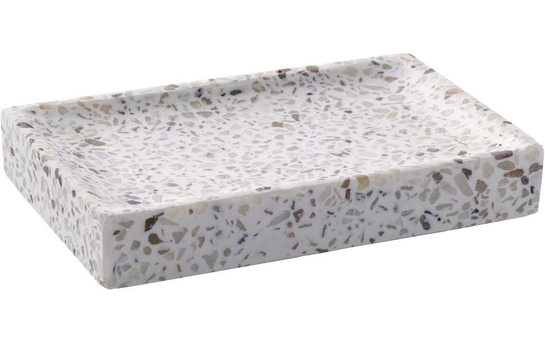 Diaqua Seifenschale Venice – Polyresin, 12×8×2 cm, Weiss