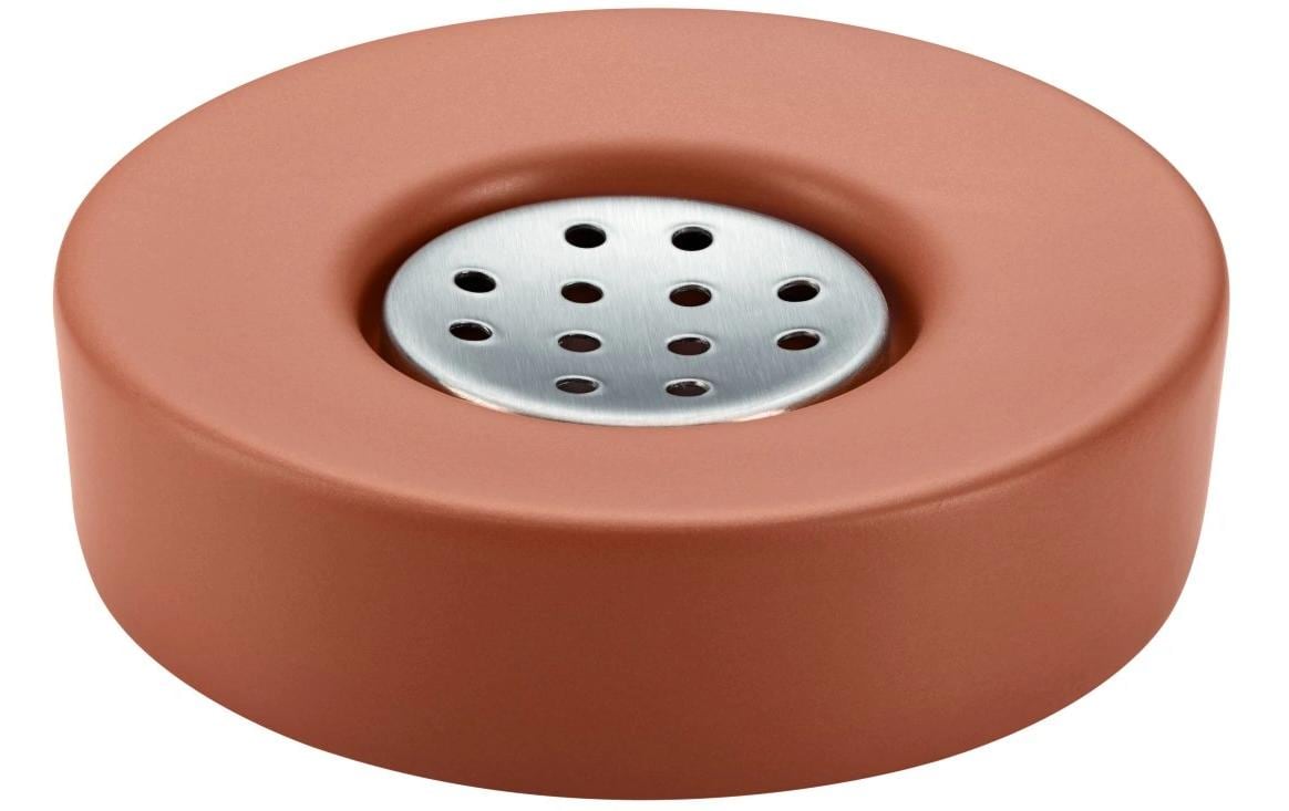 Diaqua Seifenschale Zylo – Ø11,5×3 cm, Keramik, Terrakotta (rund)