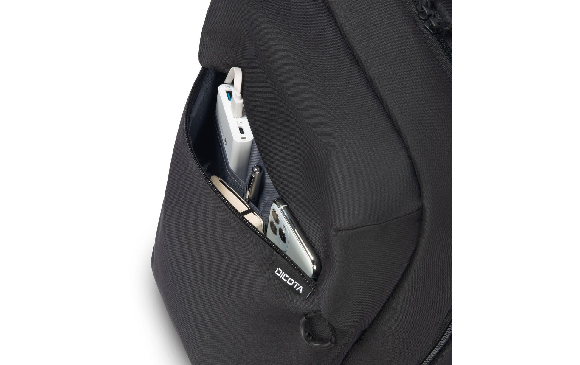 DICOTA Notebook-Rucksack bis 16" – 17 l – Schwarz