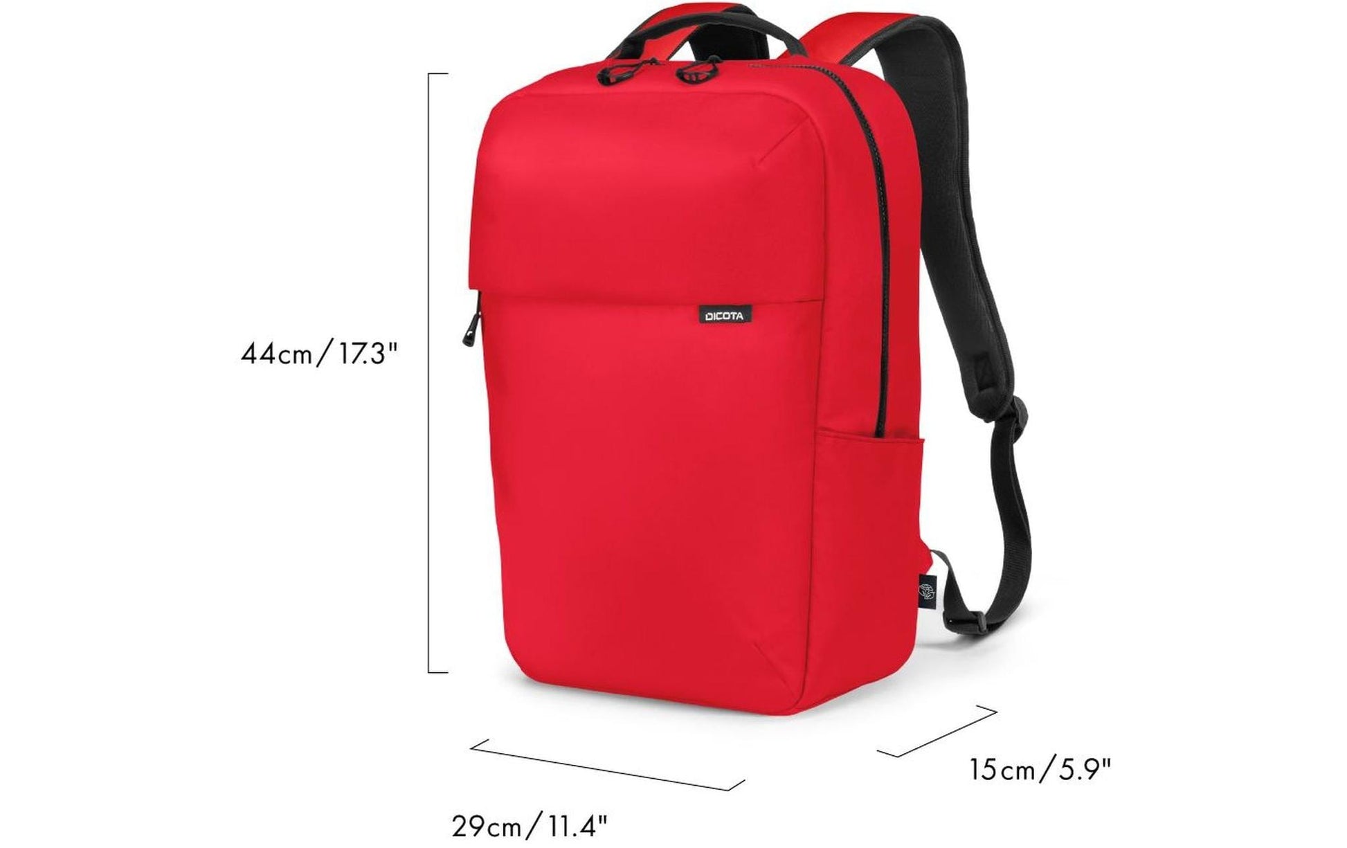 DICOTA Commuter – Notebook-Rucksack – für 13–16"-Notebook, Rot