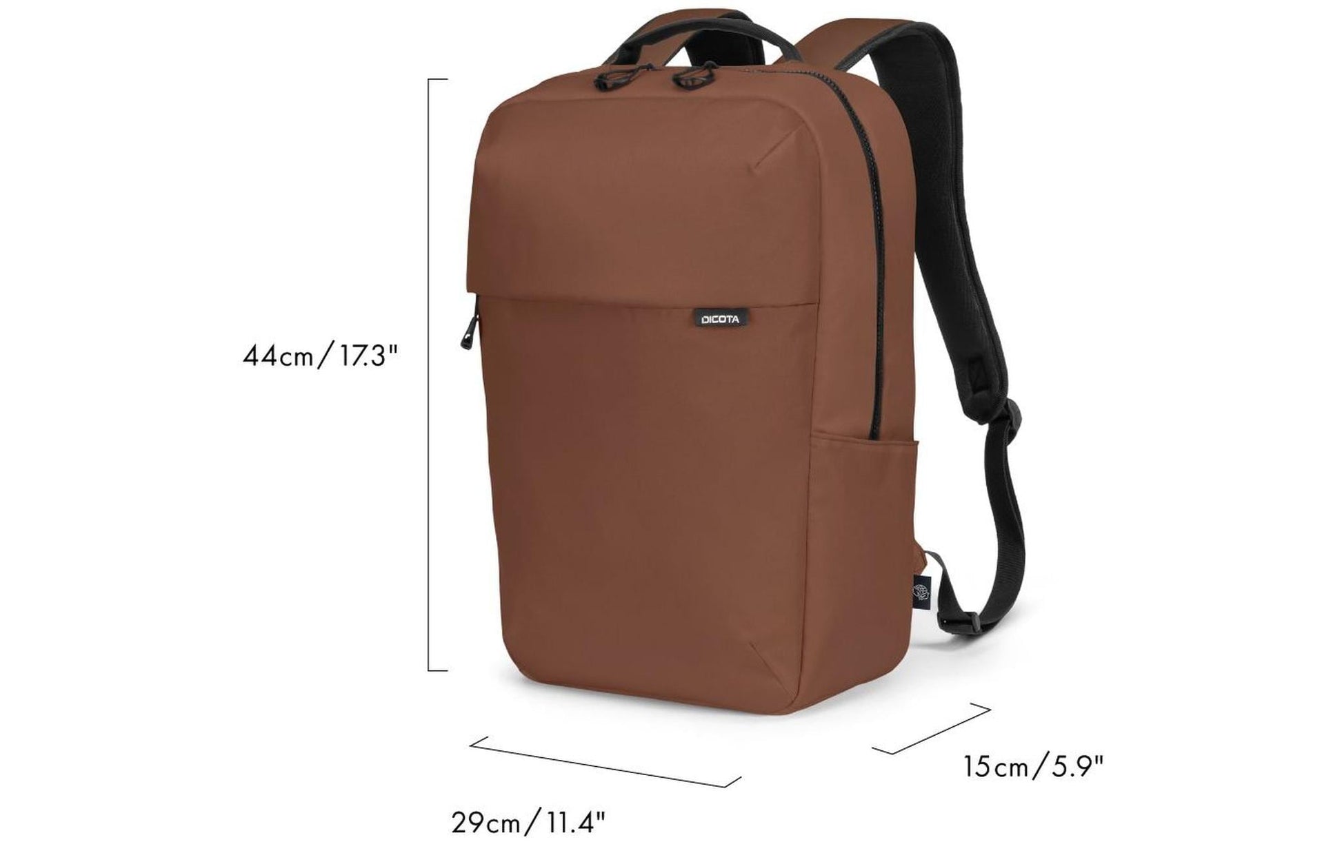 DICOTA Commuter – Notebook-Rucksack – für 13–16"-Notebook, Braun