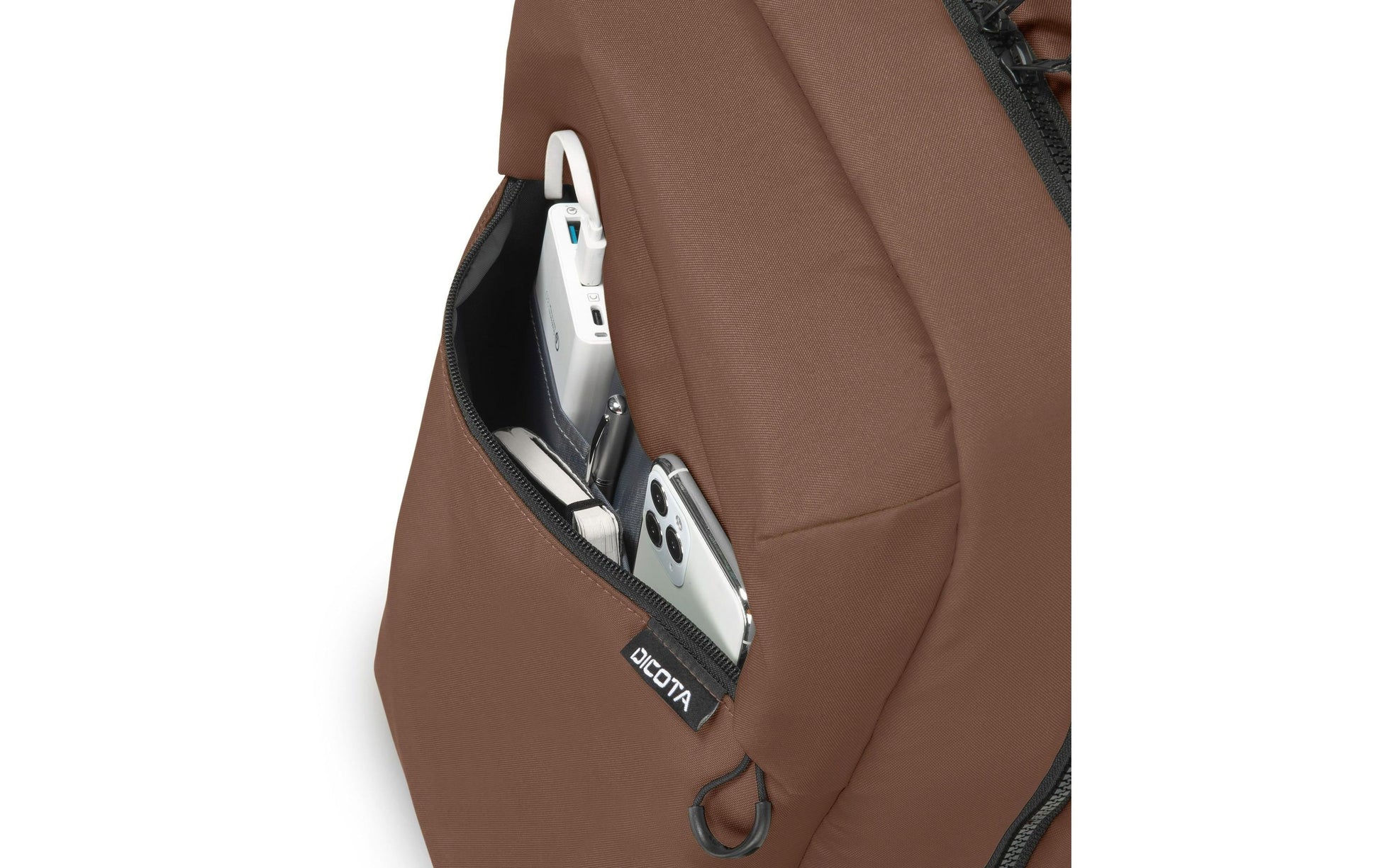 DICOTA Commuter – Notebook-Rucksack – für 13–16"-Notebook, Braun