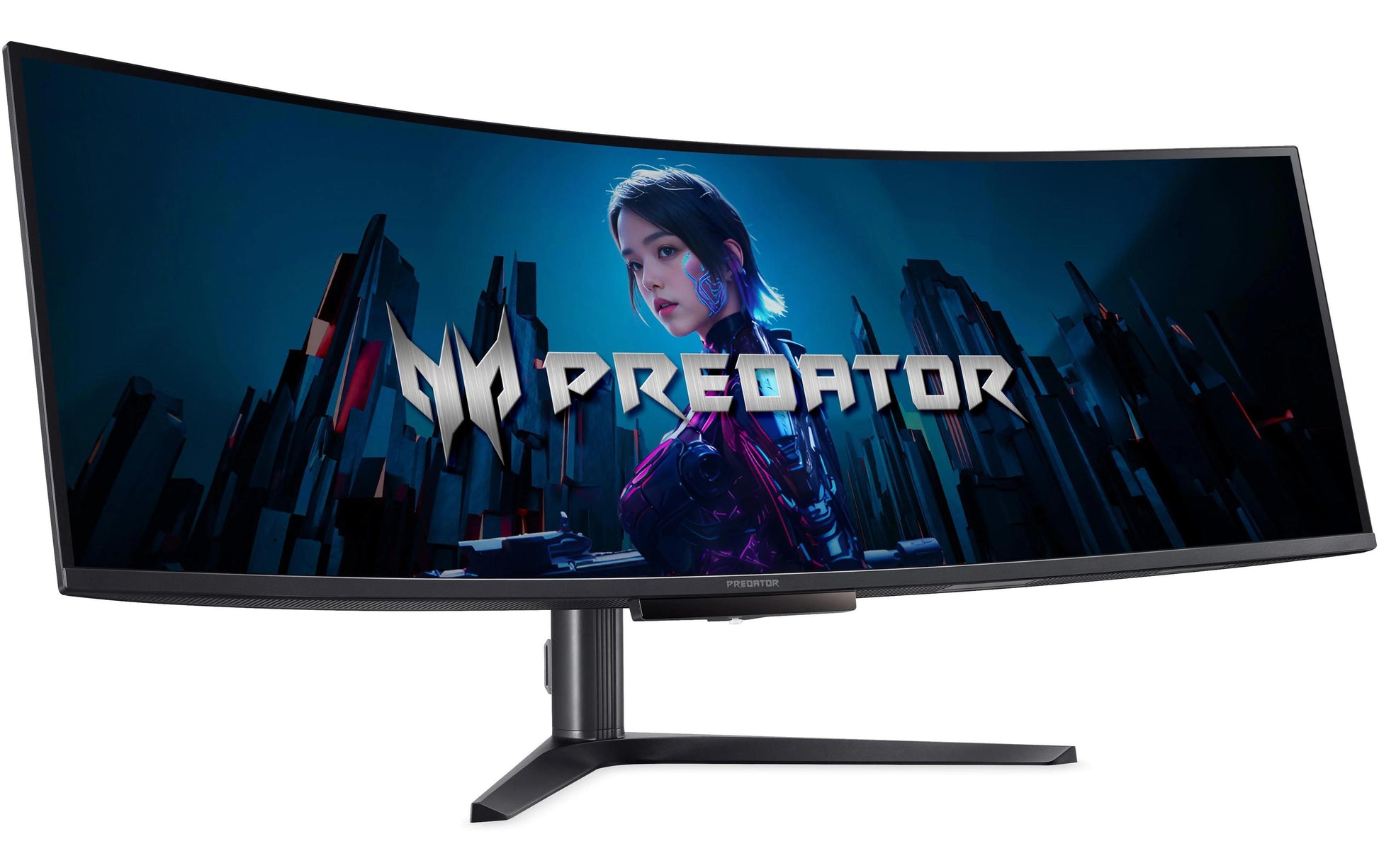 Acer Predator X49 – Monitor, 49", OLED, 240 Hz, 250 cd/m², Gebogen, USB-C, KVM, Integrierte Lautsprecher, Schwarz