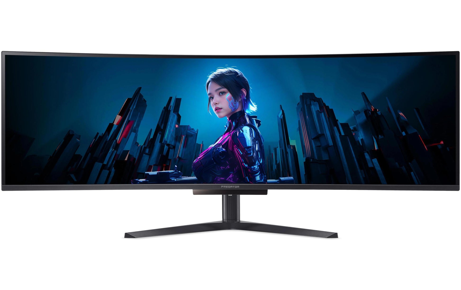 Acer Predator X49 – Monitor, 49", OLED, 240 Hz, 250 cd/m², Gebogen, USB-C, KVM, Integrierte Lautsprecher, Schwarz