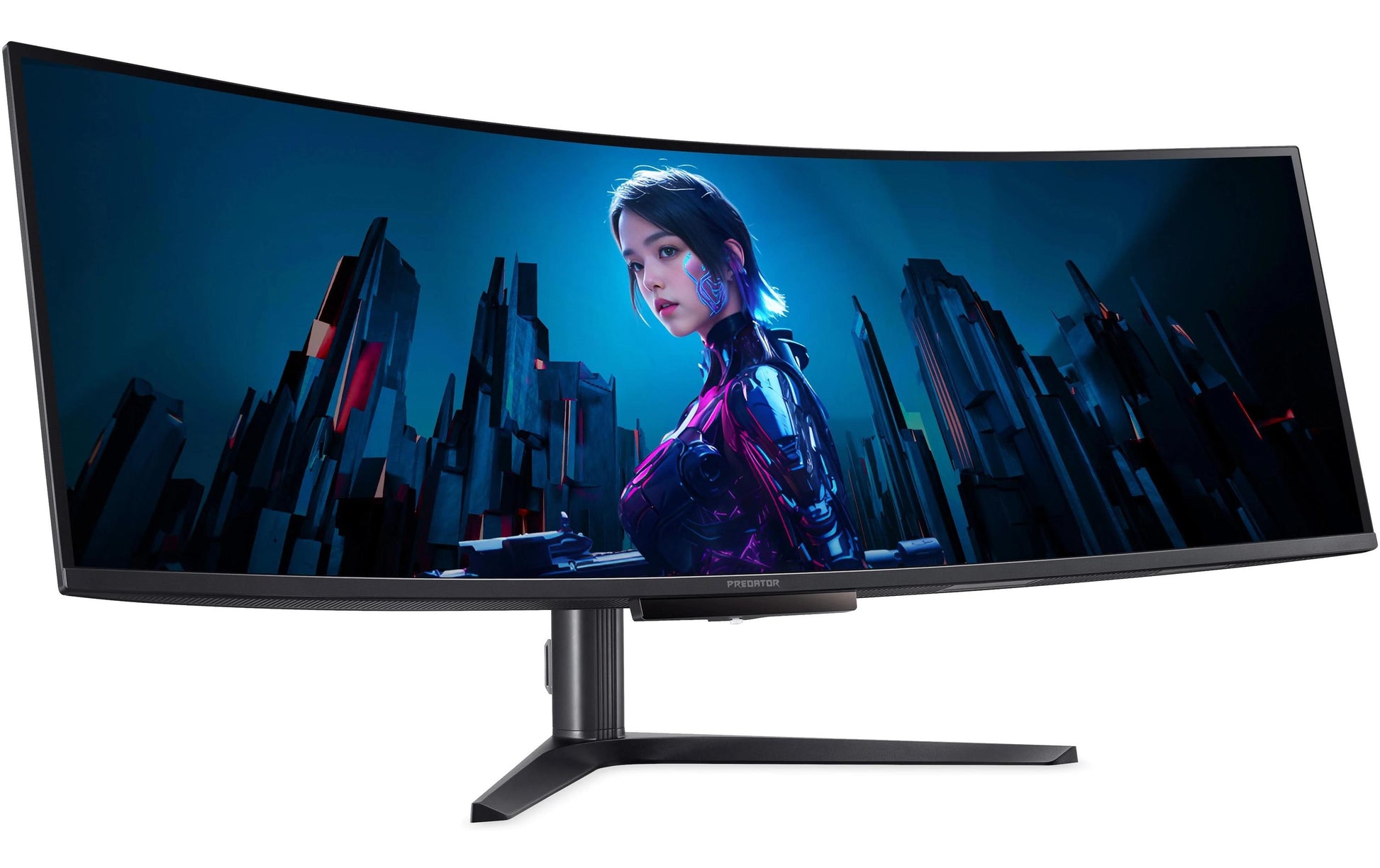 Acer Predator X49 – Monitor, 49", OLED, 240 Hz, 250 cd/m², Gebogen, USB-C, KVM, Integrierte Lautsprecher, Schwarz