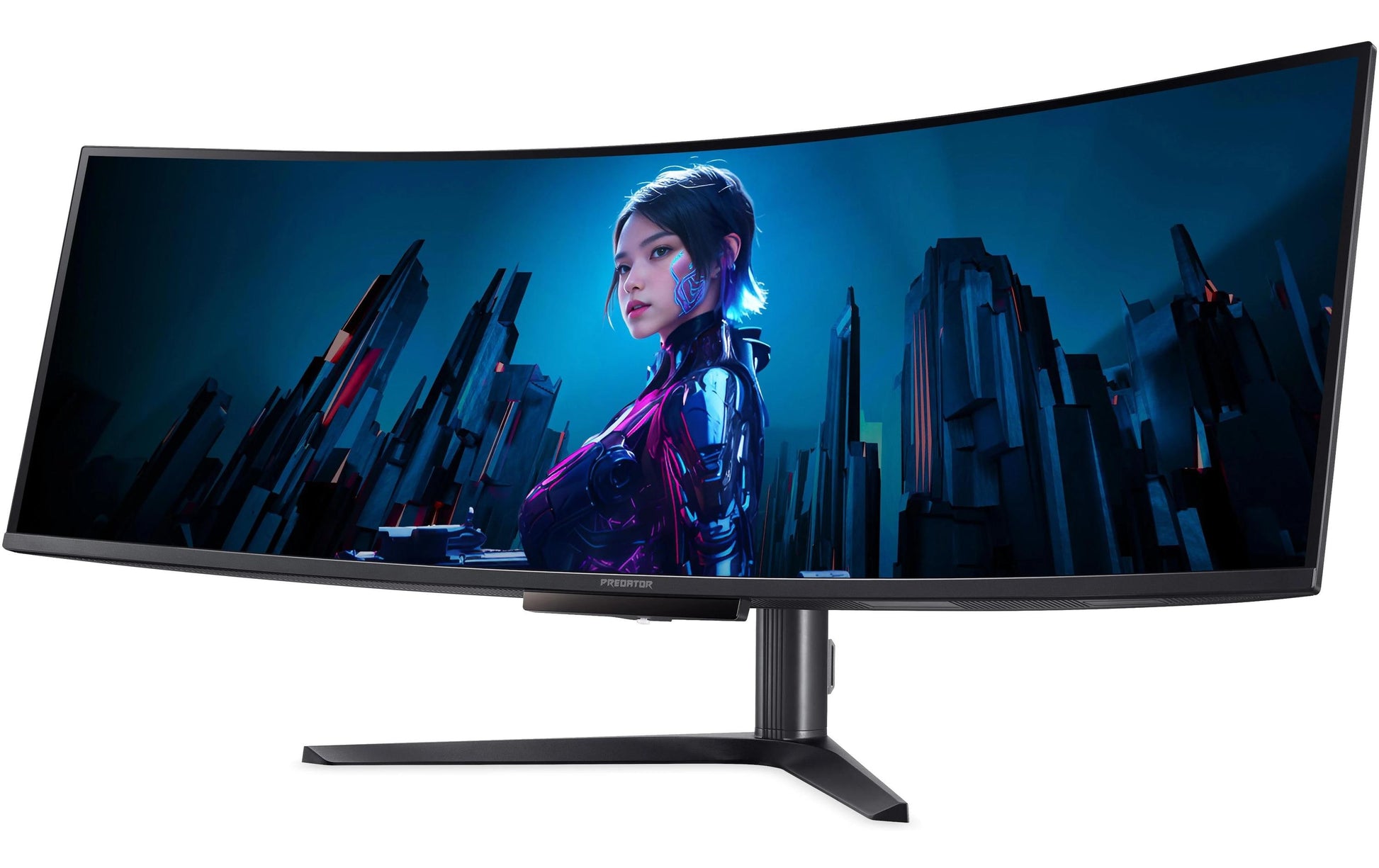 Acer Predator X49 – Monitor, 49", OLED, 240 Hz, 250 cd/m², Gebogen, USB-C, KVM, Integrierte Lautsprecher, Schwarz