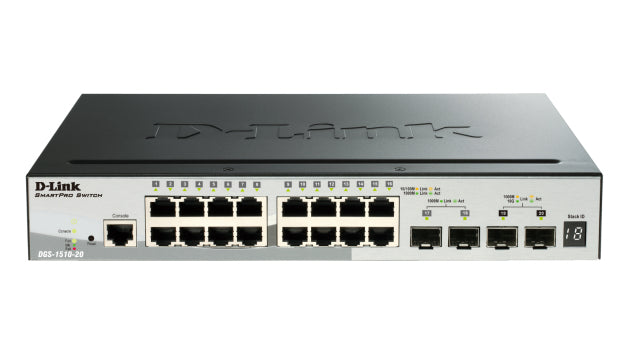 D-Link DGS-1510-52XMP/E – Managed Switch – 48×GbE, 4×SFP+, L3, PoE 370 W, 1U