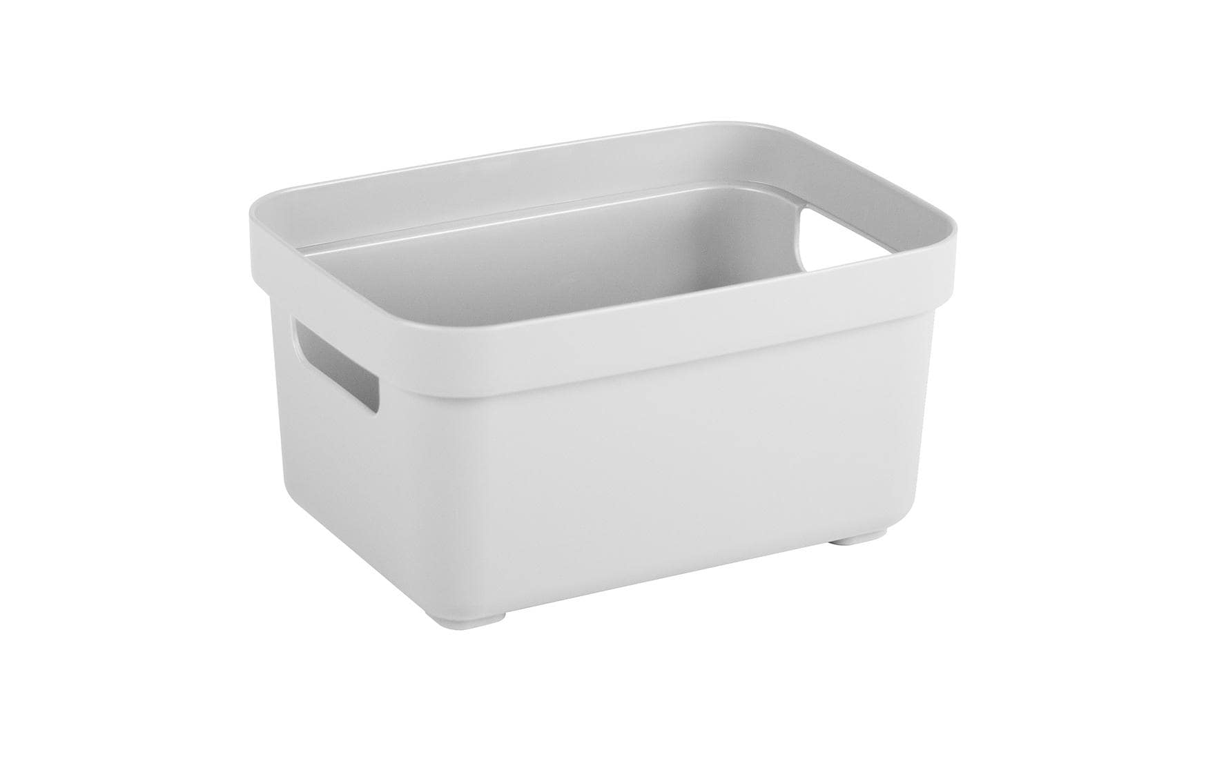 Sigma home Aufbewahrungsbox 2,5 l (ohne Deckel) – Kunststoff – Weiss – 177 × 128 × 93 mm