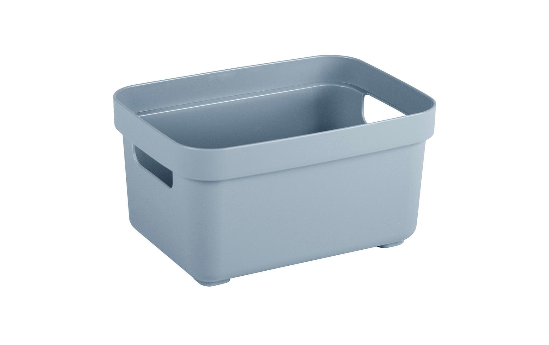 Sigma home Aufbewahrungsbox 2,5 l ohne Deckel – Kunststoff – Blau – 177 × 128 × 93 mm