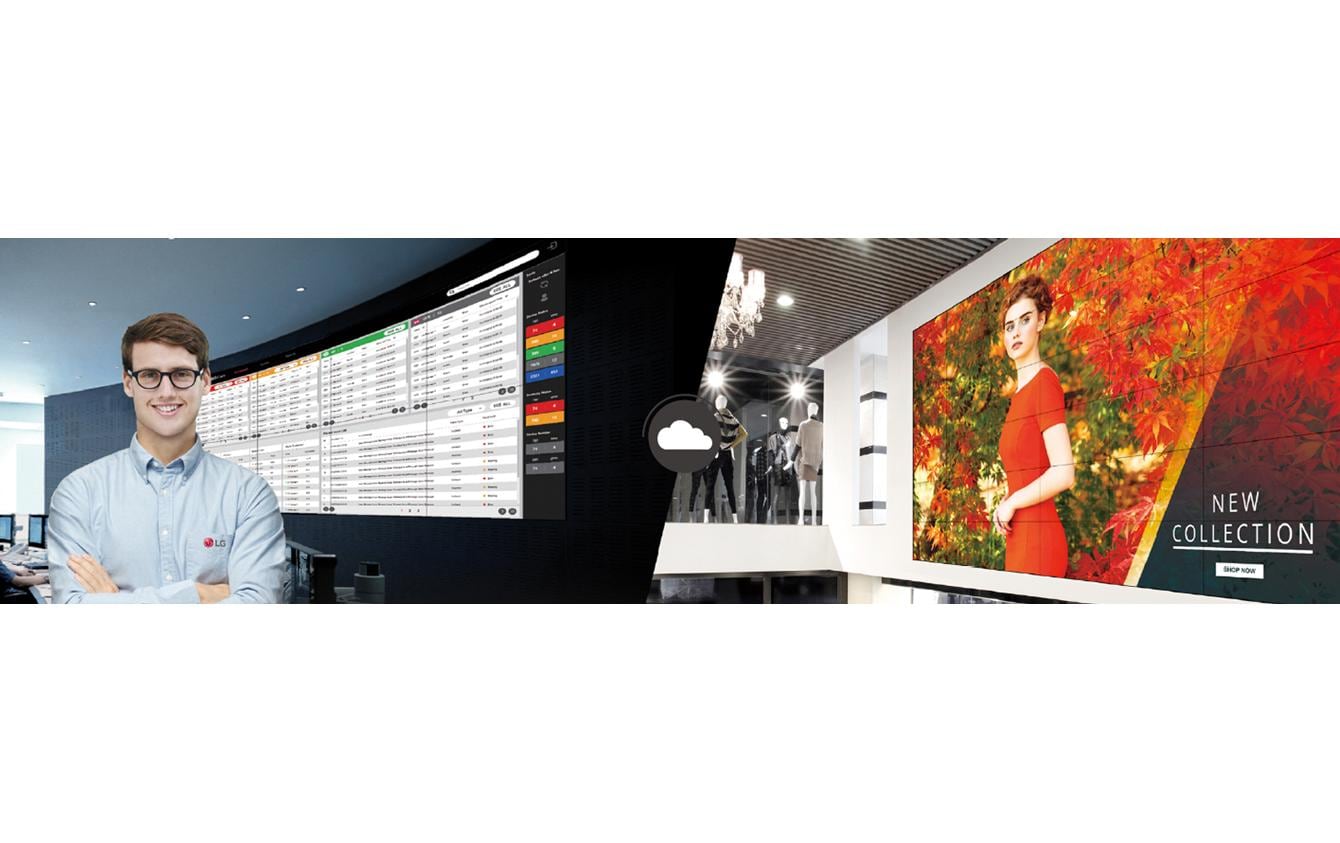 LG 55VL5PJ-A Videowall-Display – 55" FHD, IPS, 500 cd/m², 24/7