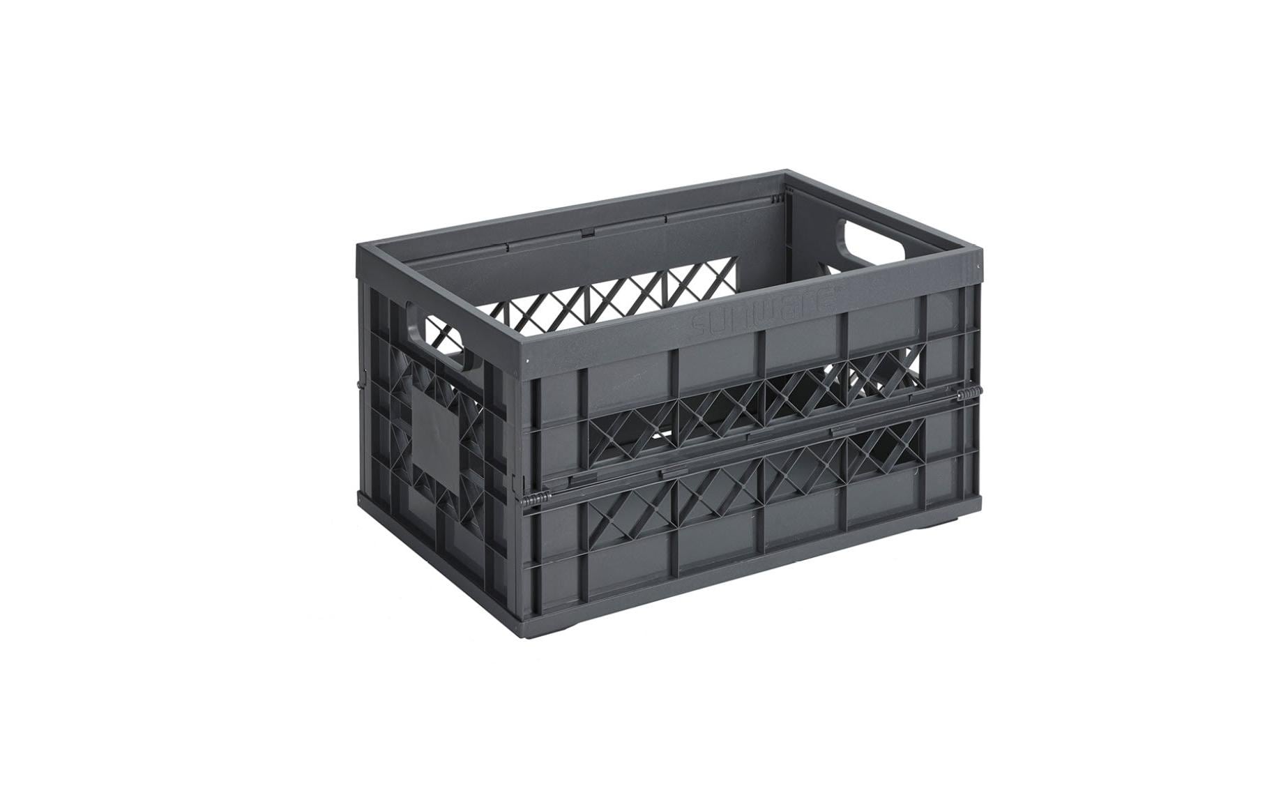 Sigma home Heavy Duty Aufbewahrungsbox 45 l – Kunststoff – Anthrazit – mit Griff, stapelbar
