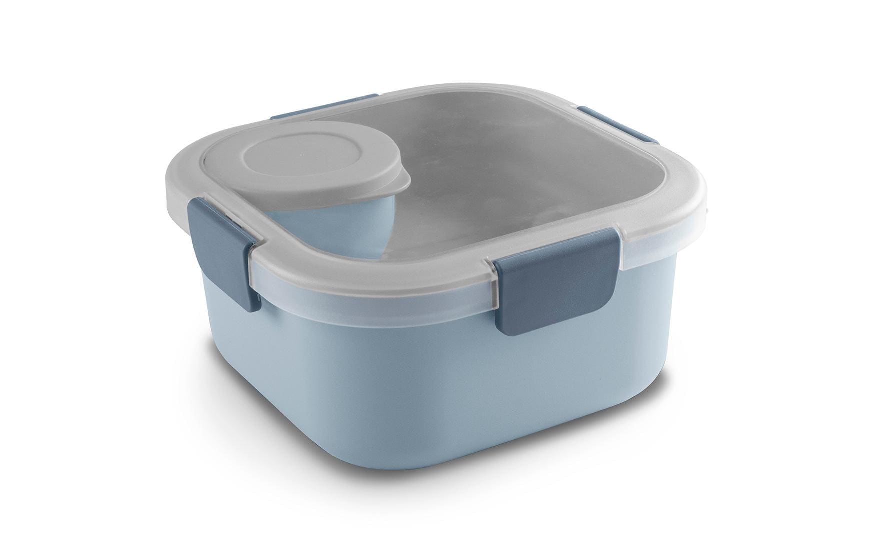 Sigma home Lunchbox 1,4 l, 17,7 × 17,7 × 8,7 cm, Kunststoff, Grau