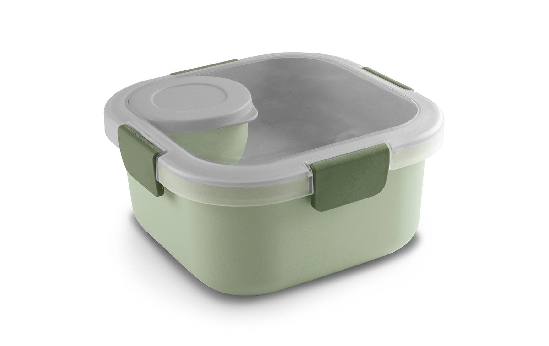 Sigma home Lunchbox 1,4 l, 17,7 × 17,7 × 8,7 cm, Kunststoff, grün