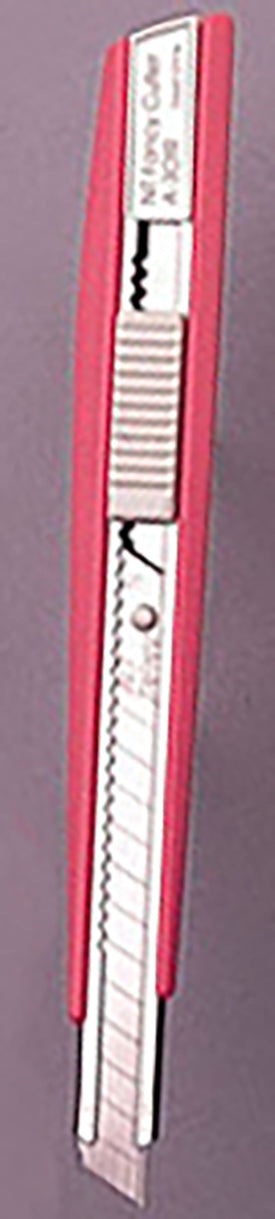 NT Cutter A-301RP – Abbrechmesser 9 mm, Auto-Lock, Kunststoff, Pink, inkl. 1 Klinge