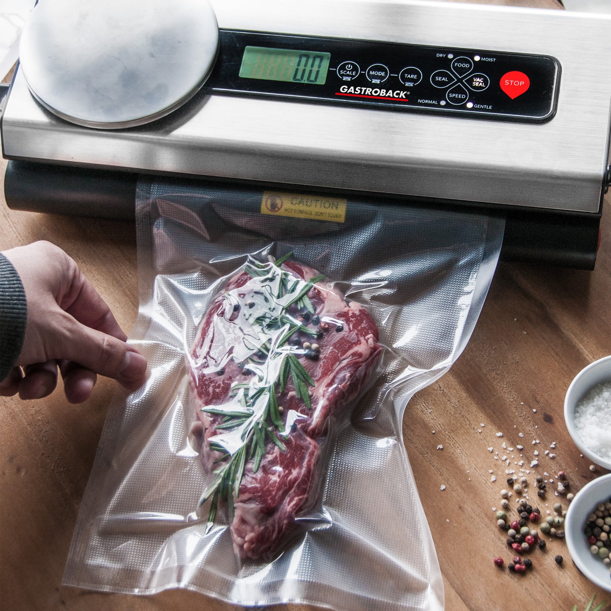 Gastroback Design Advanced Scale Vakuumierer – 30 cm, 6 l/min, 120 W