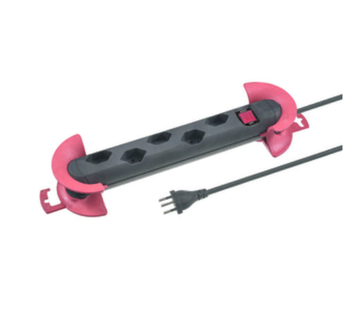 Steffen STEBA STRONG Steckdosenleiste – 5× T13, 8 m, mit Schalter, schwarz
