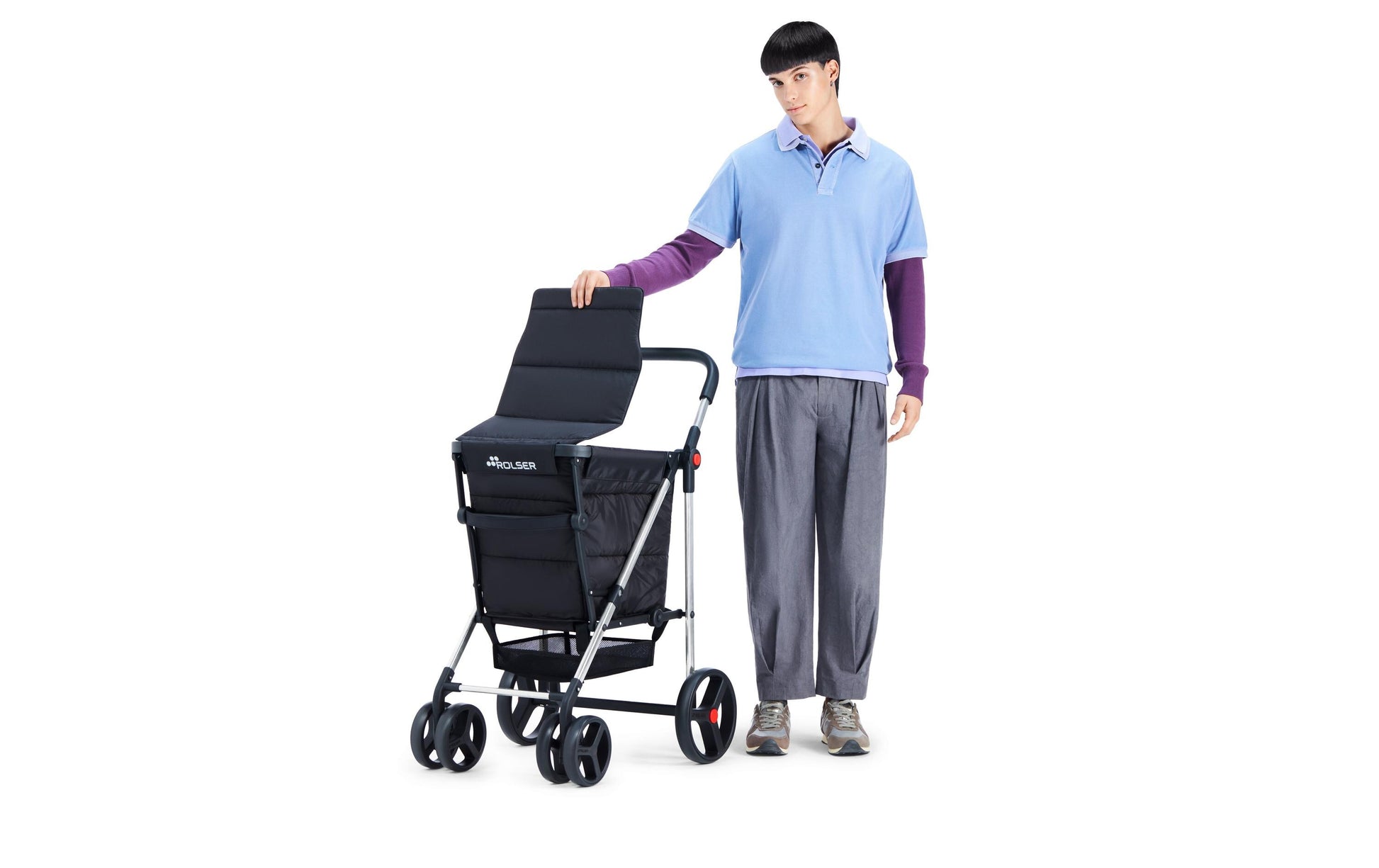 Rolser Stofftasche, Polyester, Schwarz, 400×430×340 mm, 50 kg