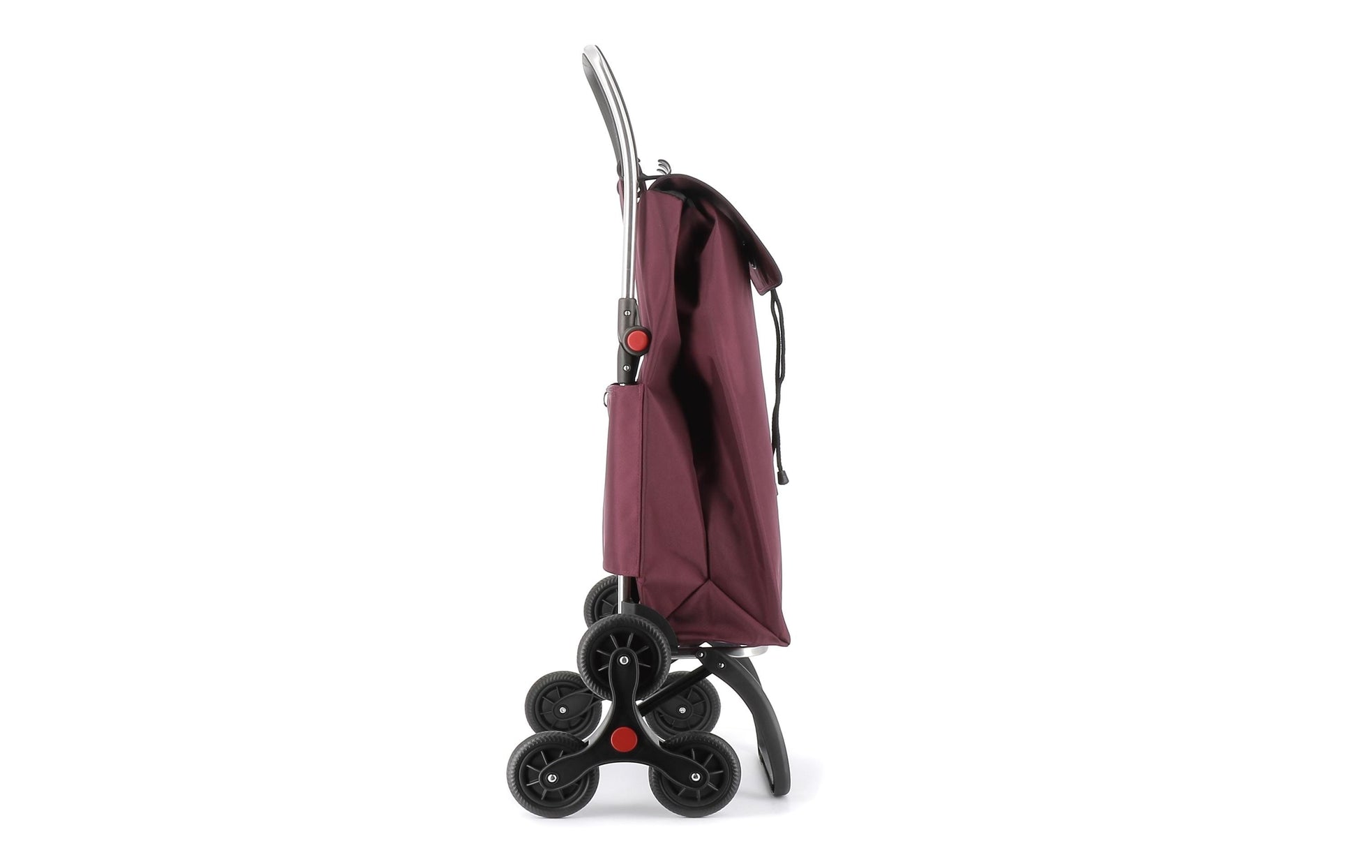 Rolser Stofftasche, Polyester, Bordeaux, 360×630×190 mm, mit 6 Rädern