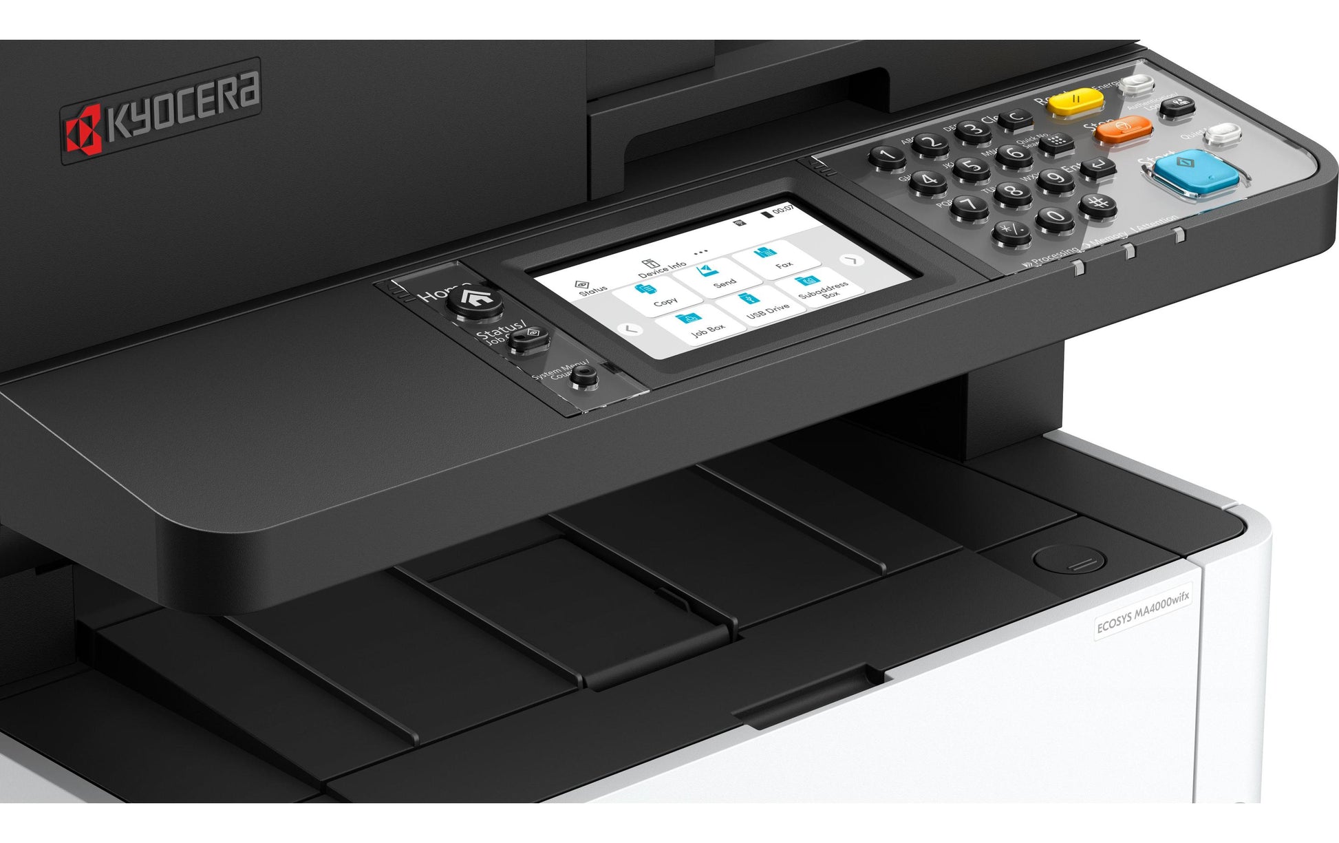 Kyocera ECOSYS MA4000wifx – S/W Laser-MFP A4, 4-in-1 – USB – Duplex, Duplex-ADF – 40 ppm S/W