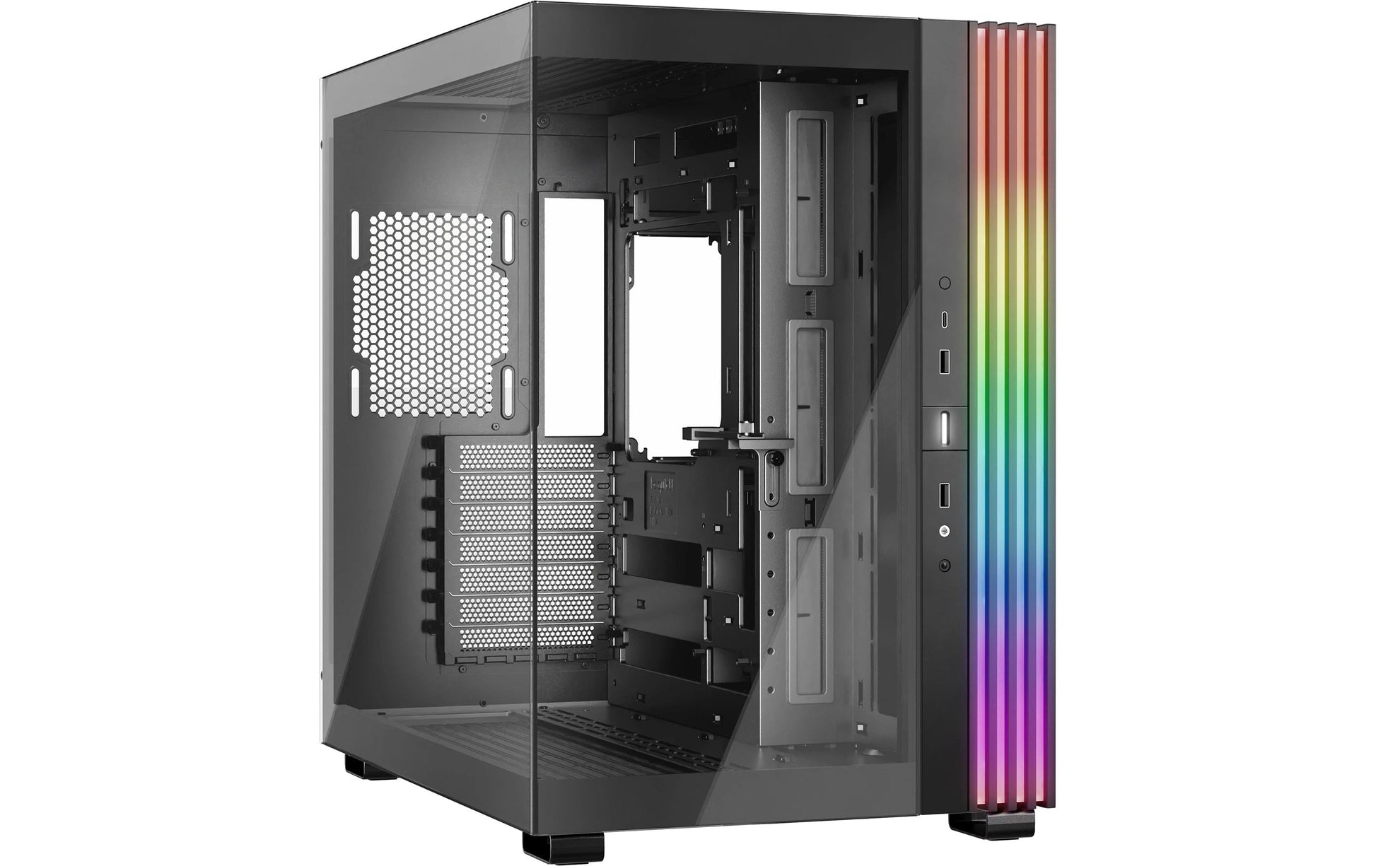 be quiet! be quiet LIGHT BASE 600 DX – PC-Gehäuse – Midi Tower, Seitenfenster, RGB, 7×Slots, 455×305×450 mm, Schwarz