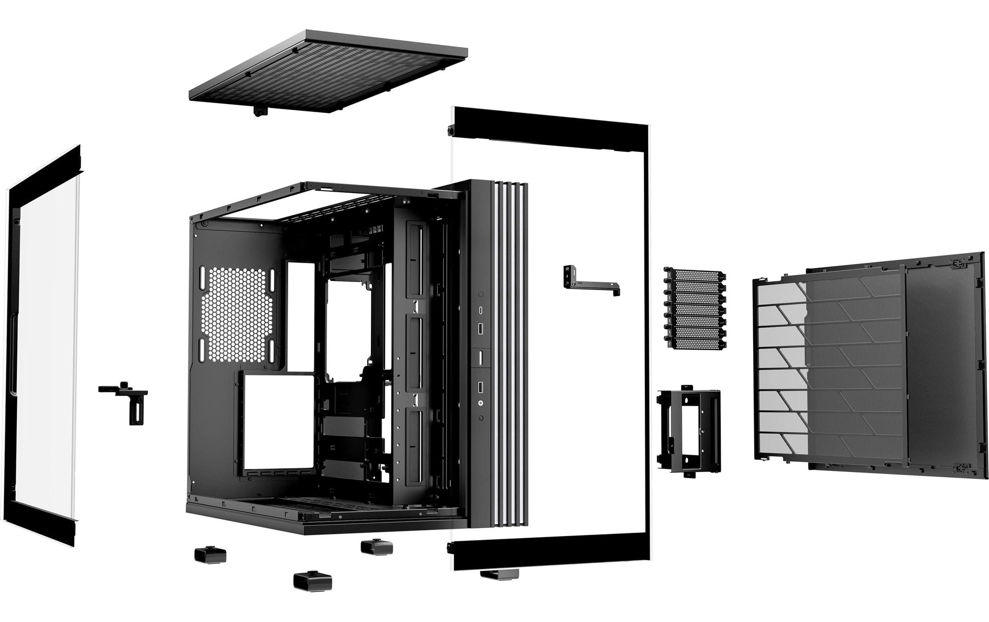 be quiet! be quiet LIGHT BASE 600 DX – PC-Gehäuse – Midi Tower, Seitenfenster, RGB, 7×Slots, 455×305×450 mm, Schwarz