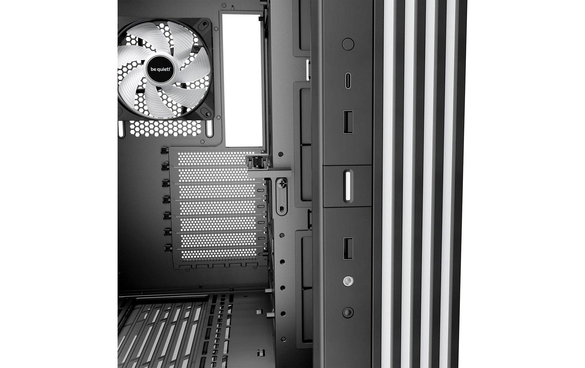 be quiet! be quiet LIGHT BASE 600 DX – PC-Gehäuse – Midi Tower, Seitenfenster, RGB, 7×Slots, 455×305×450 mm, Schwarz