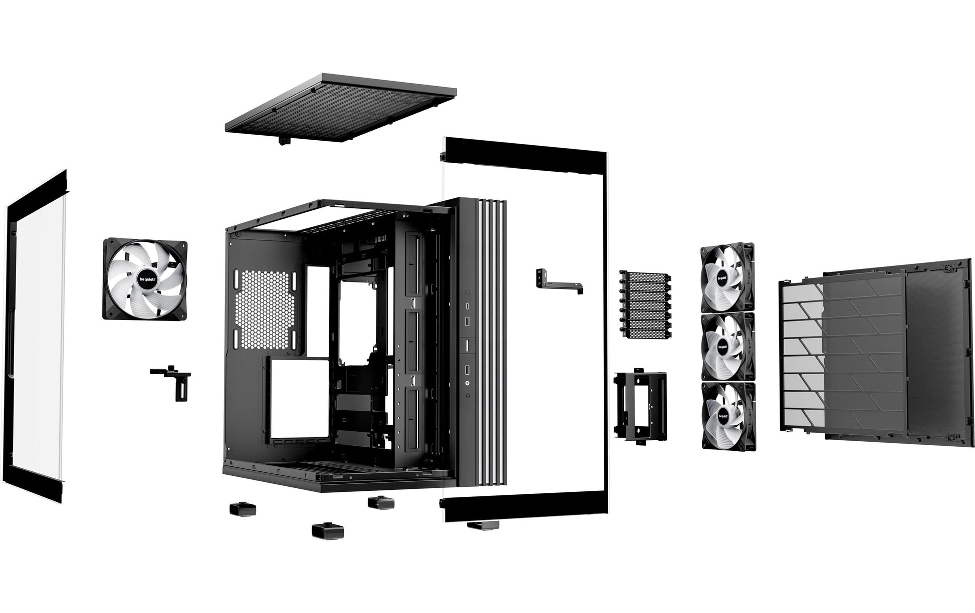 be quiet! be quiet LIGHT BASE 600 LX – Midi Tower – ATX, micro ATX, Mini-ITX, Schwarz
