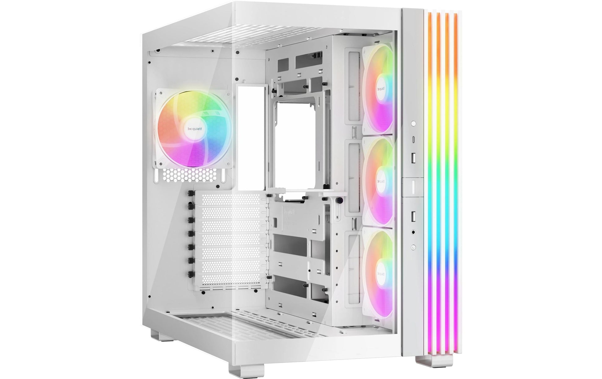be quiet! be quiet LIGHT BASE 600 LX – Midi-Tower PC-Gehäuse – ATX/mATX/Mini-ITX, Weiss, 455×305×450 mm