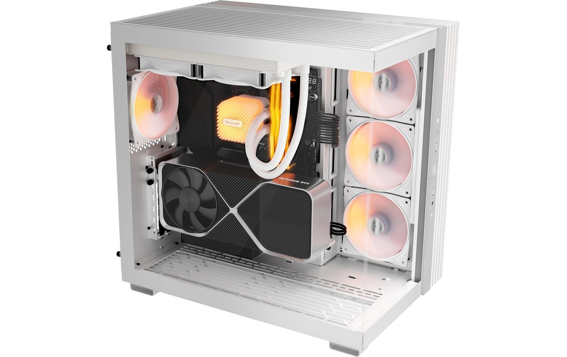 be quiet! be quiet LIGHT BASE 600 LX – Midi-Tower PC-Gehäuse – ATX/mATX/Mini-ITX, Weiss, 455×305×450 mm