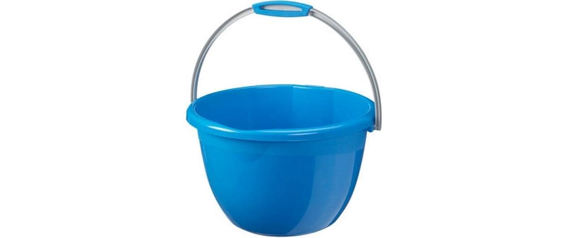 Sigma home Putzeimer Water-Line – 14 l – Kunststoff – Blau – 41,5 × 41,5 × 23,5 cm