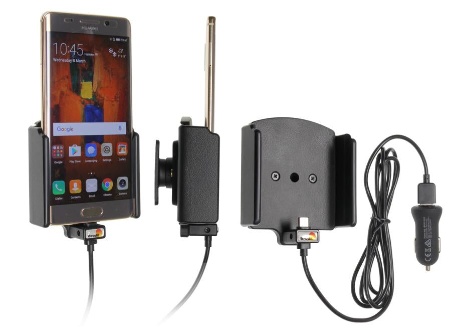 Brodit 521948 Kfz-Ladehalterung – Klemmhalterung – für Huawei Mate 9 Pro – Schwarz
