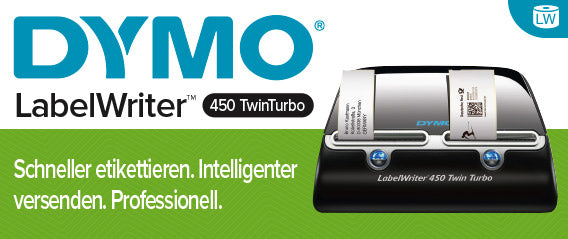 DYMO LabelWriter 450 Twin Turbo – Etikettendrucker, Thermodirekt, bis 60 mm, 600 dpi, USB
