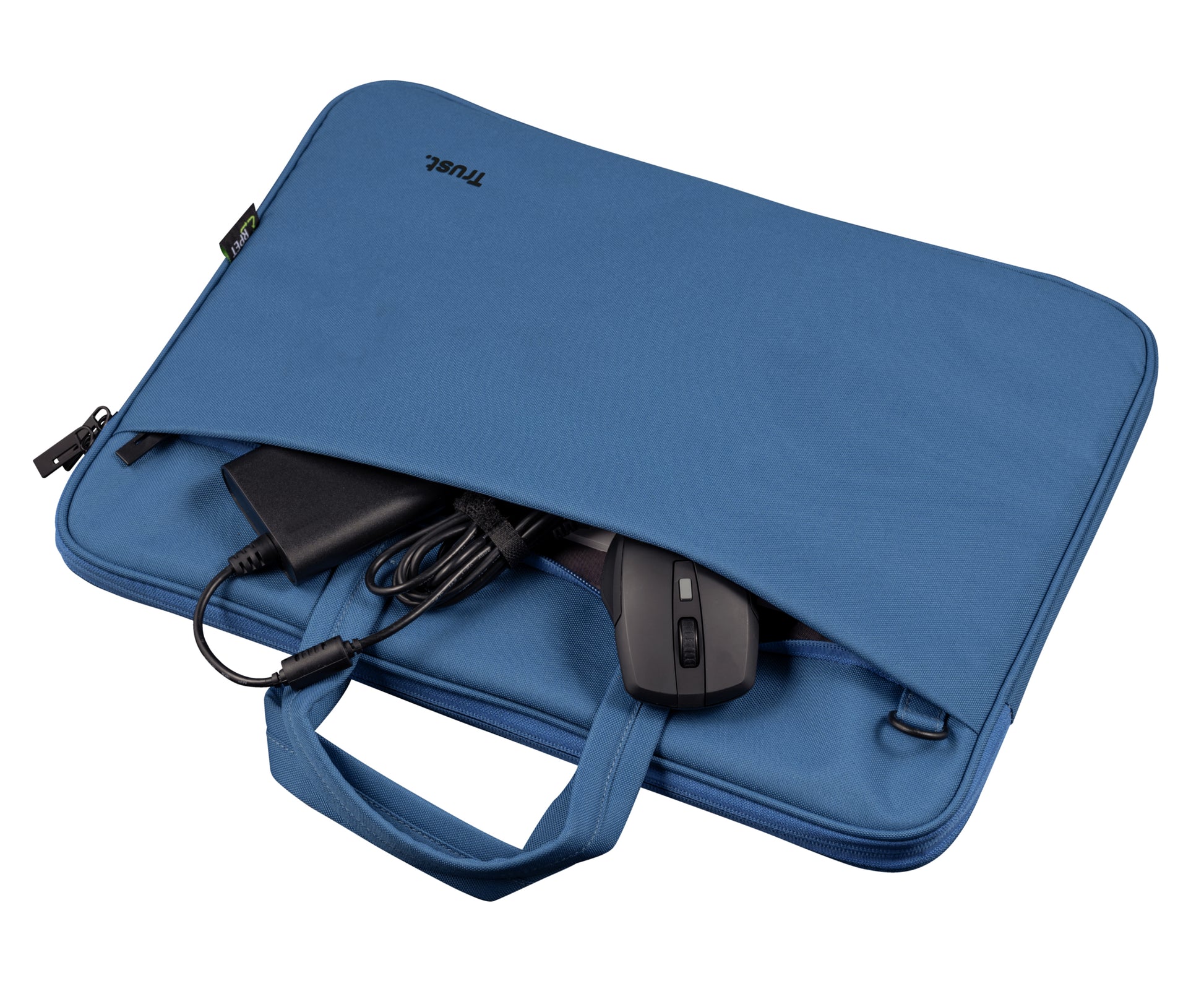 Trust Notebook-Tasche für Notebooks bis 16" – Trolley-Band, abnehmbarer Schultergurt – Blau