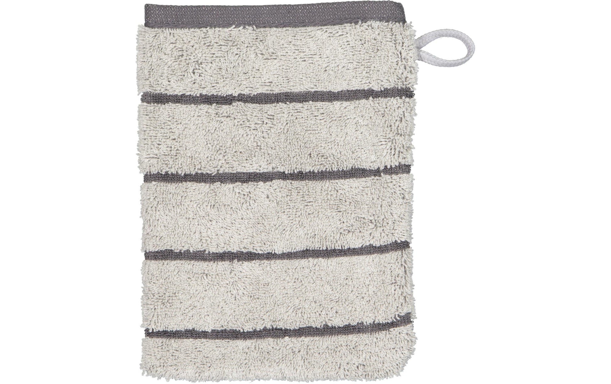 Cawö Waschhandschuh Balance Doubleface – 16×22 cm, 100% Baumwolle, Platin