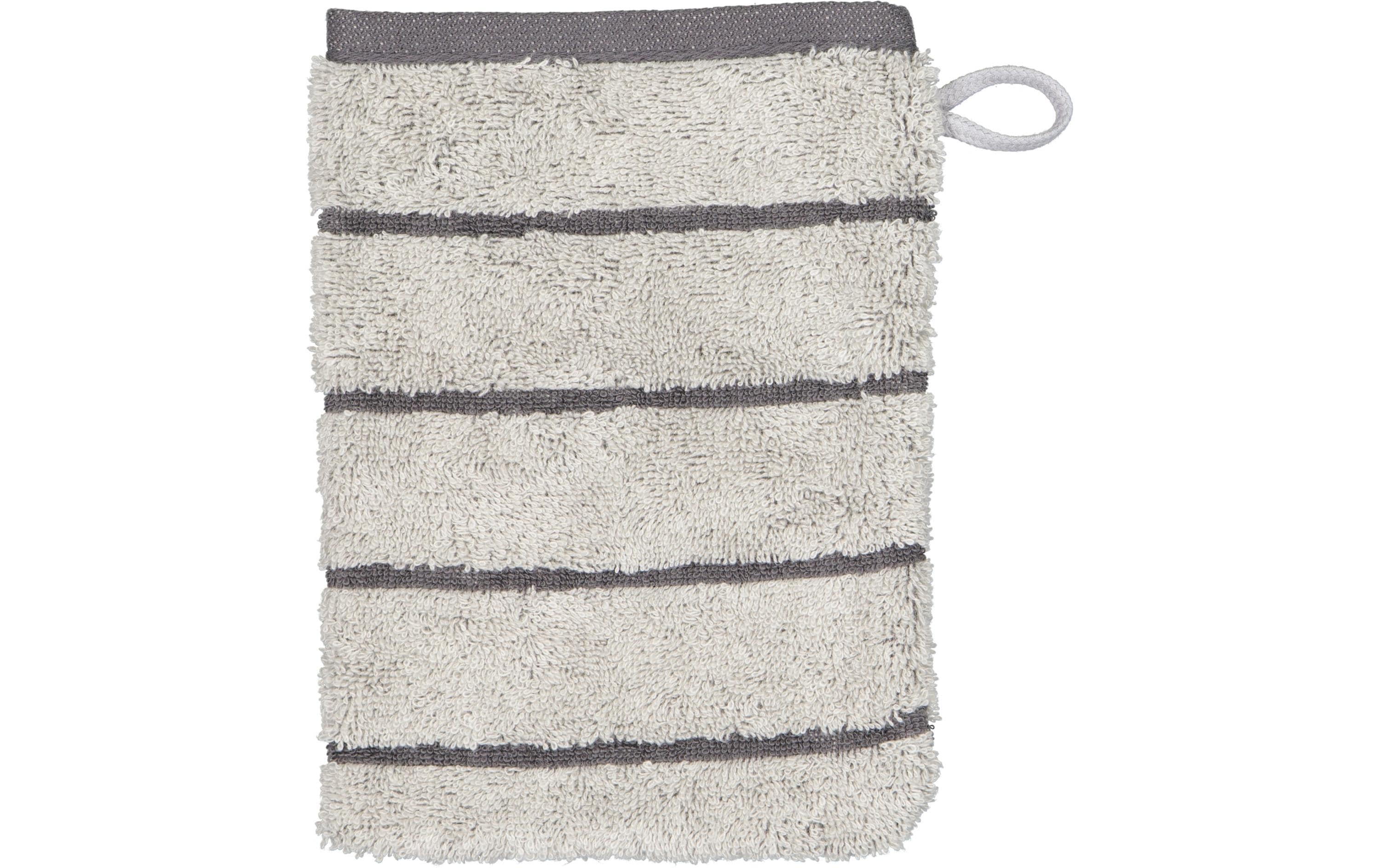 Cawö Waschhandschuh Balance Doubleface – 16×22 cm, 100% Baumwolle, Platin