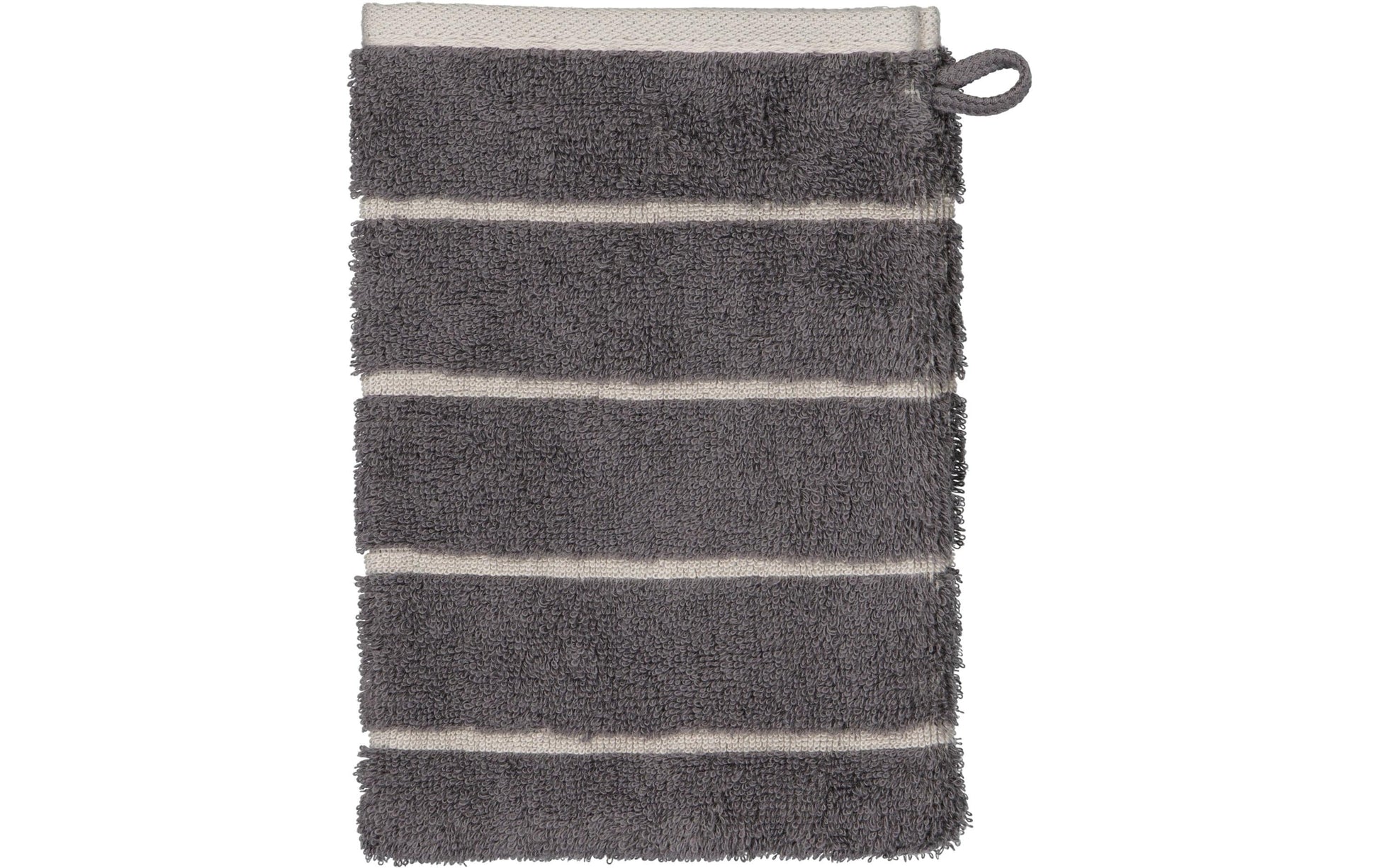 Cawö Waschhandschuh Balance Doubleface – 16×22 cm, Baumwolle, Anthrazit