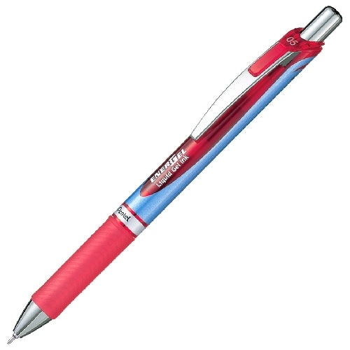 Pentel EnerGel Xm RT Extra Fein – Tintenroller, schnelltrocknend, 0,5 mm, rot