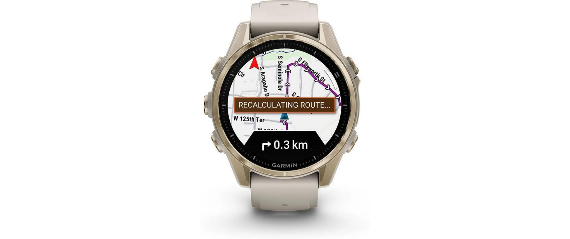 Garmin Fenix 8 – GPS-Smartwatch – 43 mm, AMOLED, Saphirglas, 100 m, Soft Gold/Sandstone