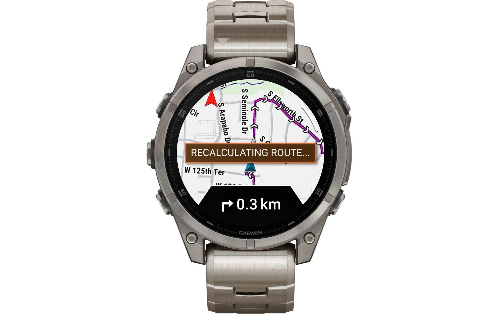 Garmin Fenix 8 AMOLED Sapphire – GPS-Smartwatch – 47 mm, 1,4", GPS, WLAN, AMOLED, Saphirglas, 100 m, Titan