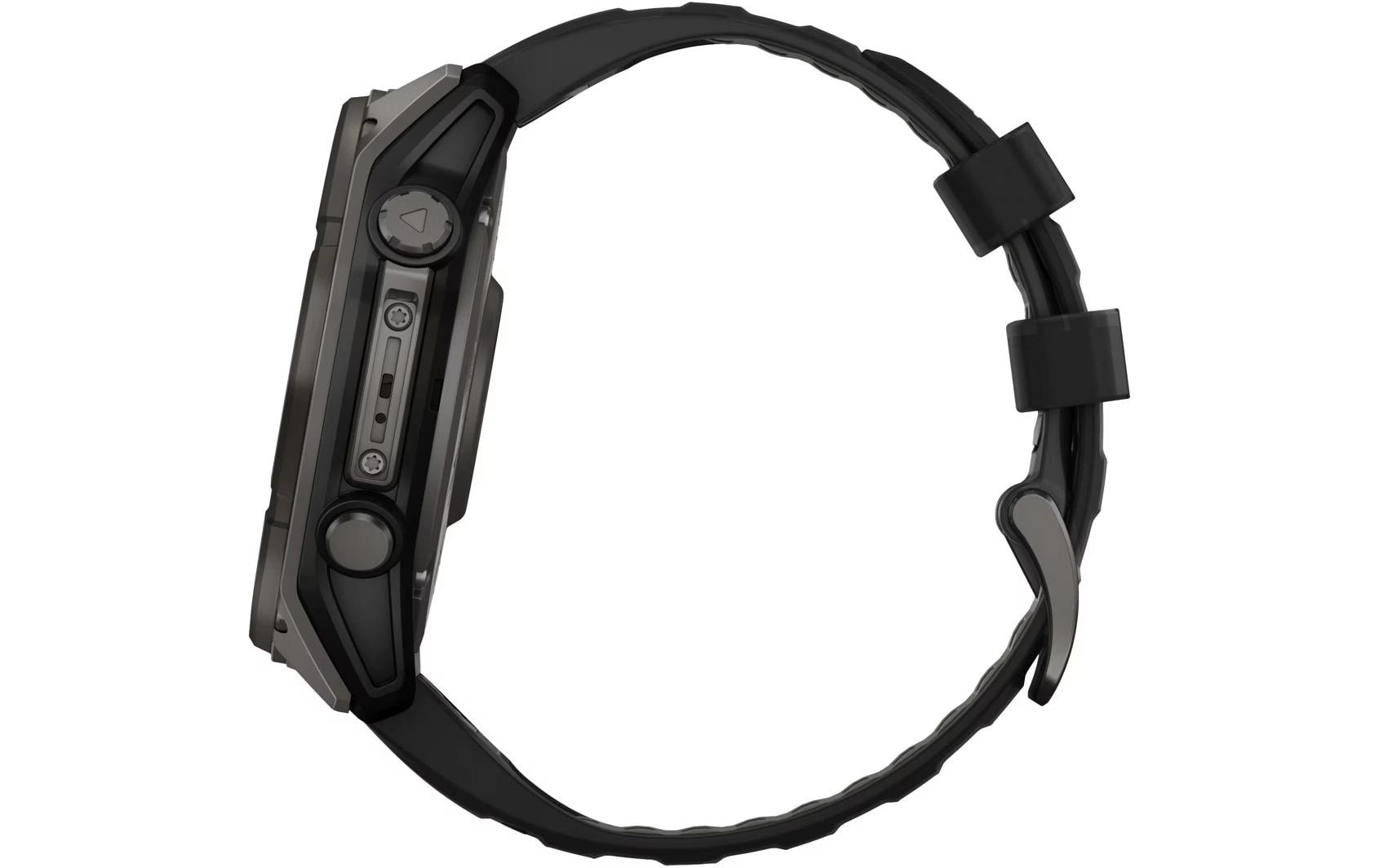 Garmin Fenix 8 Solar – GPS-Smartwatch – 51 mm, 1,4", GPS, WLAN, Saphirglas, 100 m, Schwarz, Sportarmband