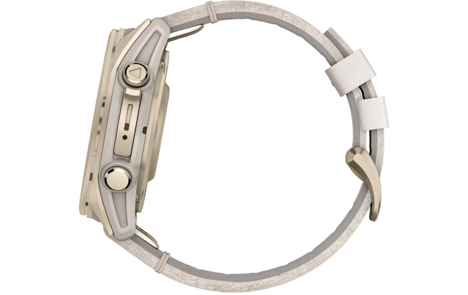 Garmin Fenix 8 AMOLED Sapphire – GPS-Smartwatch – 43 mm, 1,3", GPS, 10 ATM, Gold, Hellgrau