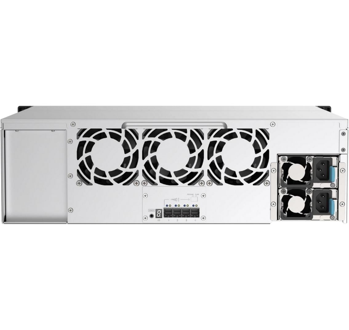 QNAP TL-R1620Sep-RP – 16-Bay Rack 3U JBOD – redundantes Netzteil, für 2,5"/3,5" HDD/SSD, SAS/SATA
