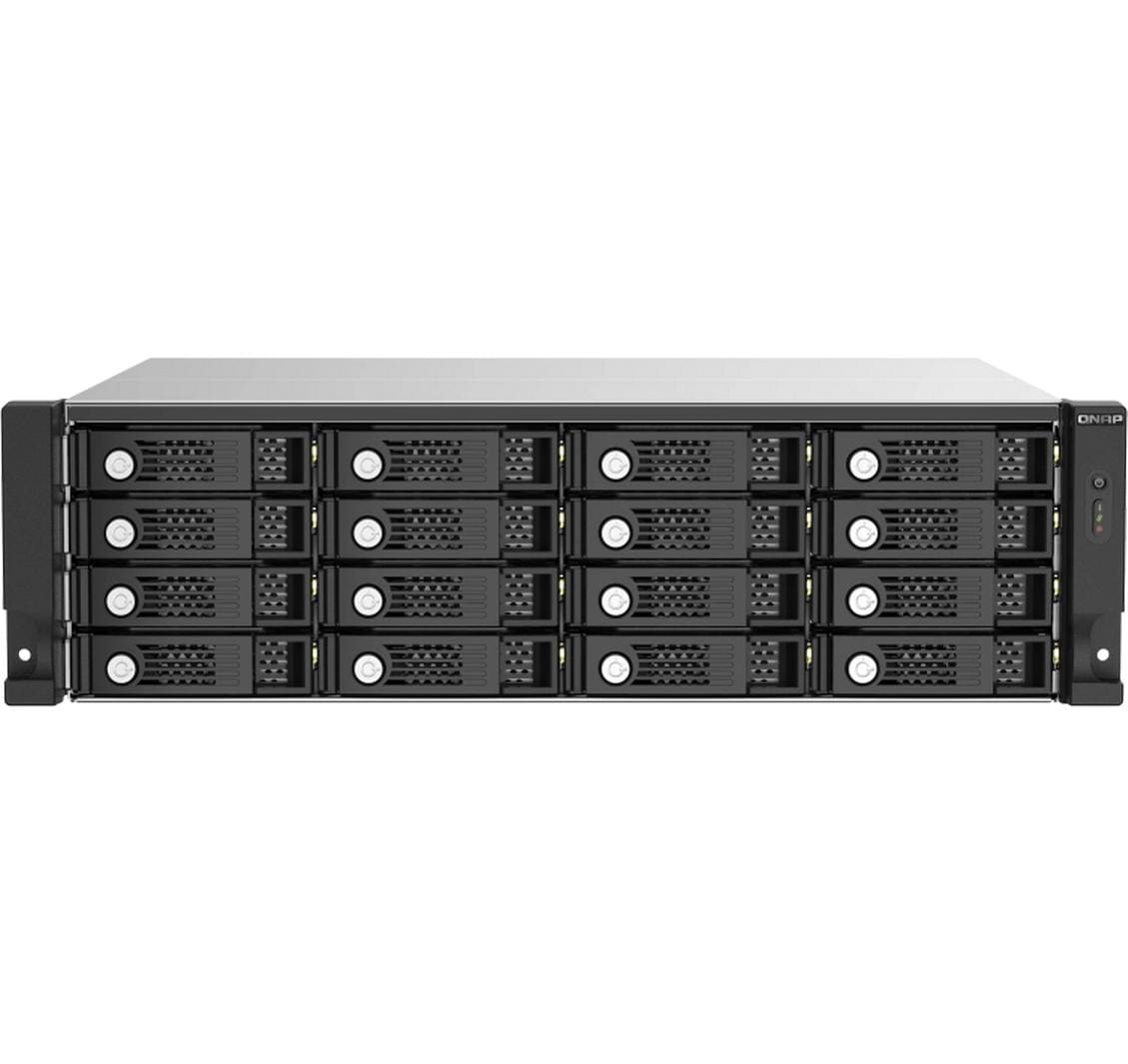 QNAP TL-R1620Sep-RP – 16-Bay Rack 3U JBOD – redundantes Netzteil, für 2,5"/3,5" HDD/SSD, SAS/SATA