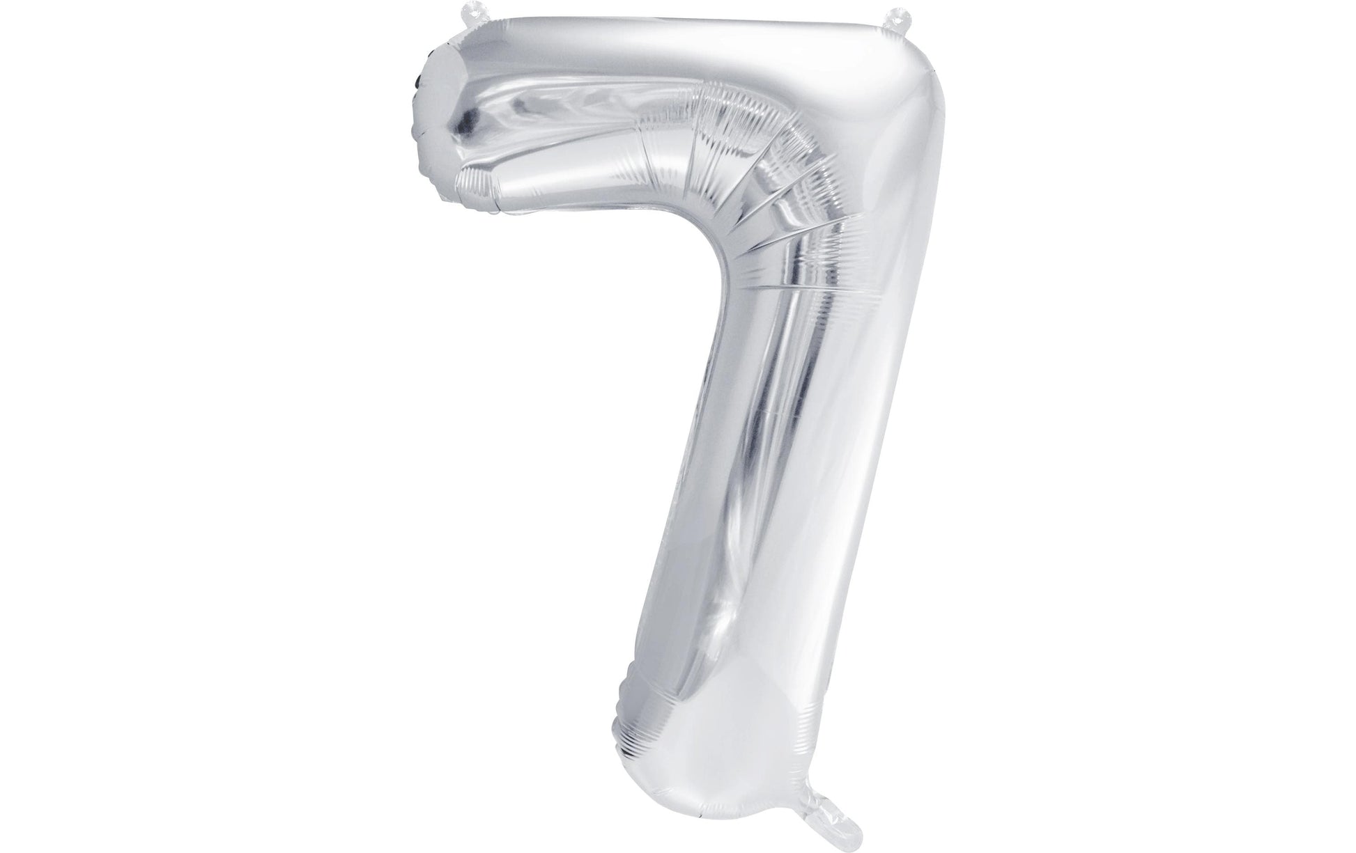 PartyDeco Folienballon Zahl 7 – Silber – 86 cm – Folie – 1 Stück