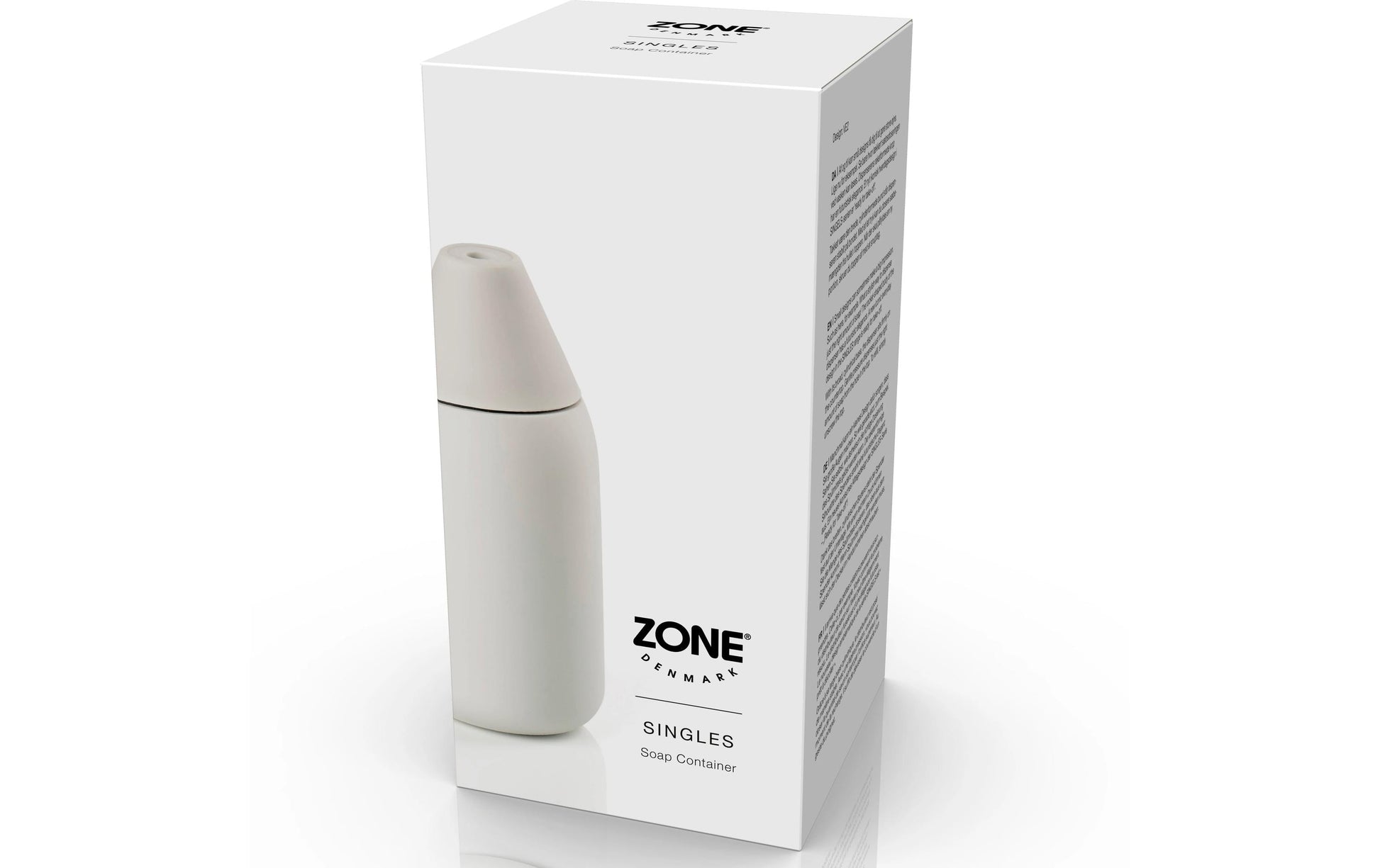 Zone Denmark Singles Seifenspender – Silikon, Hellgrau, 300 ml