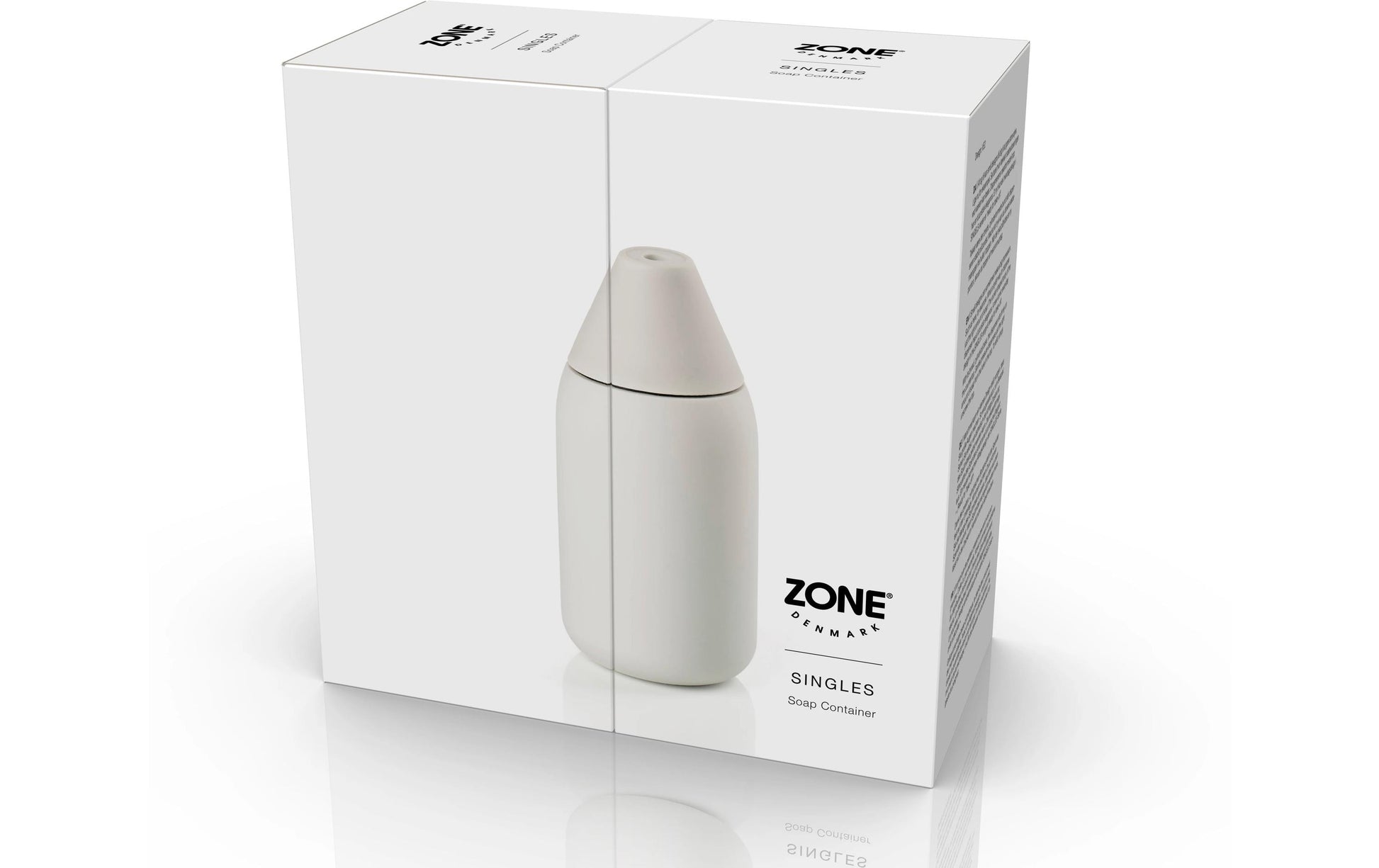 Zone Denmark Singles Seifenspender – Silikon, Hellgrau, 300 ml
