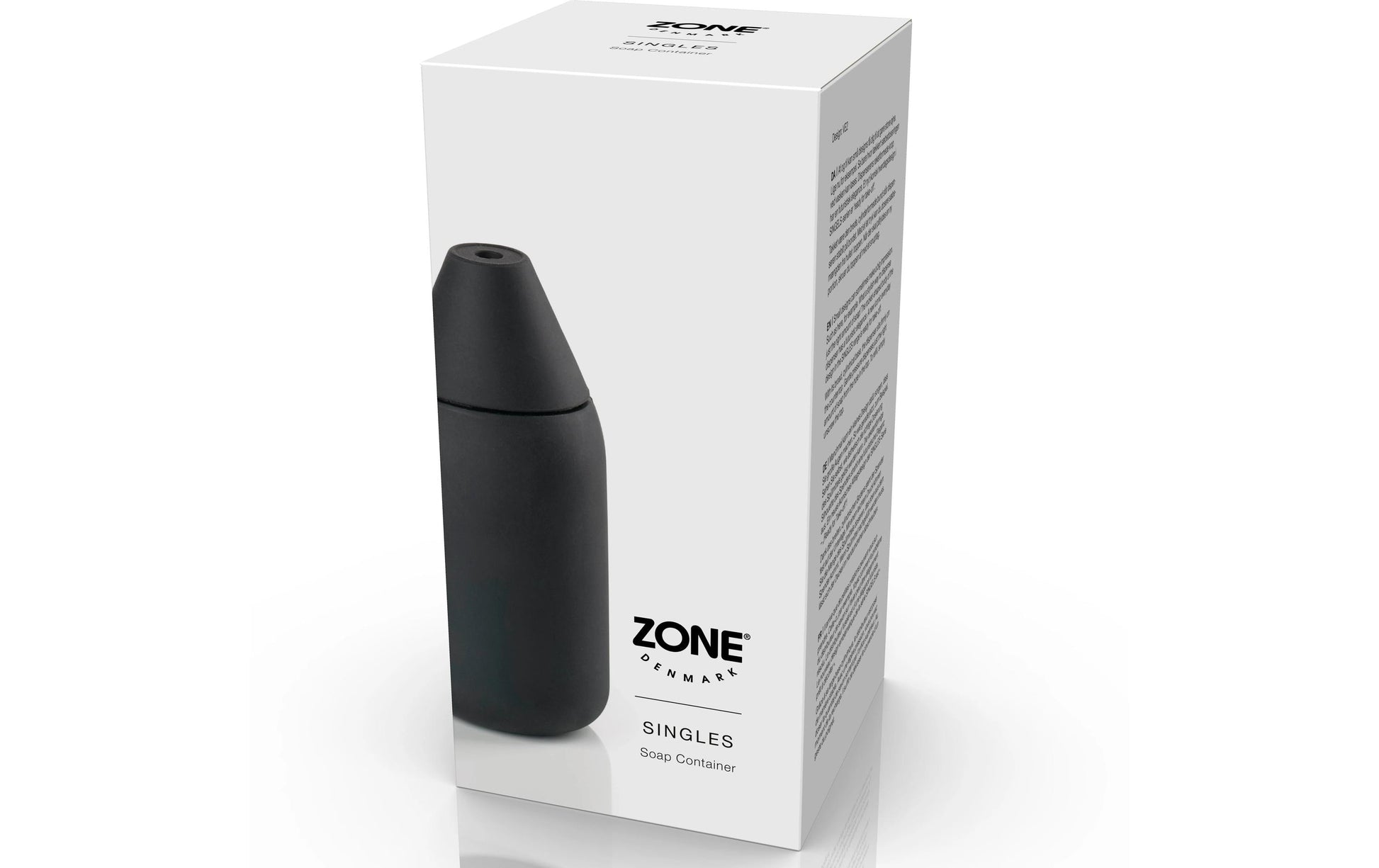 Zone Denmark Singles Seifenspender – Silikon, Schwarz, 300 ml
