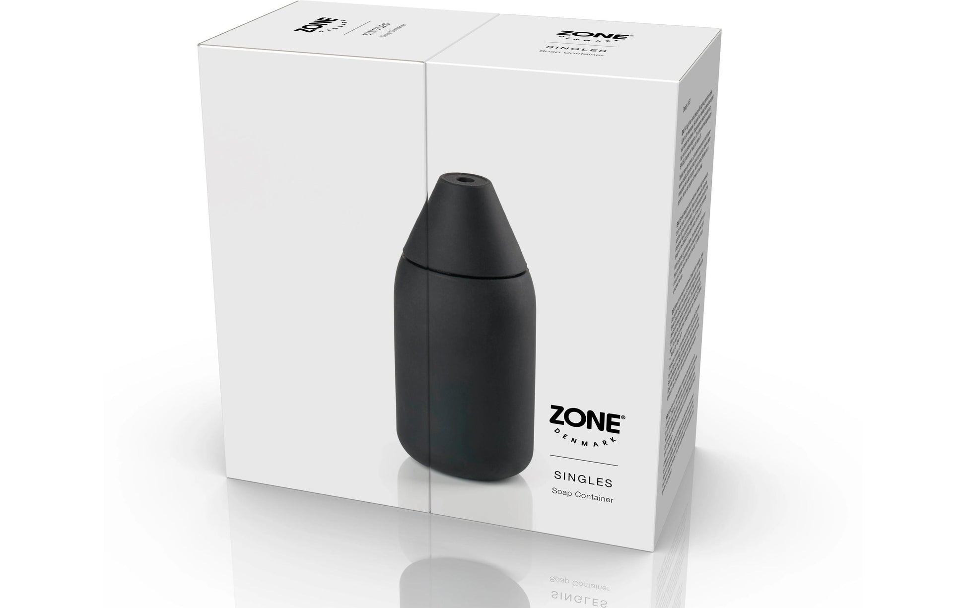 Zone Denmark Singles Seifenspender – Silikon, Schwarz, 300 ml