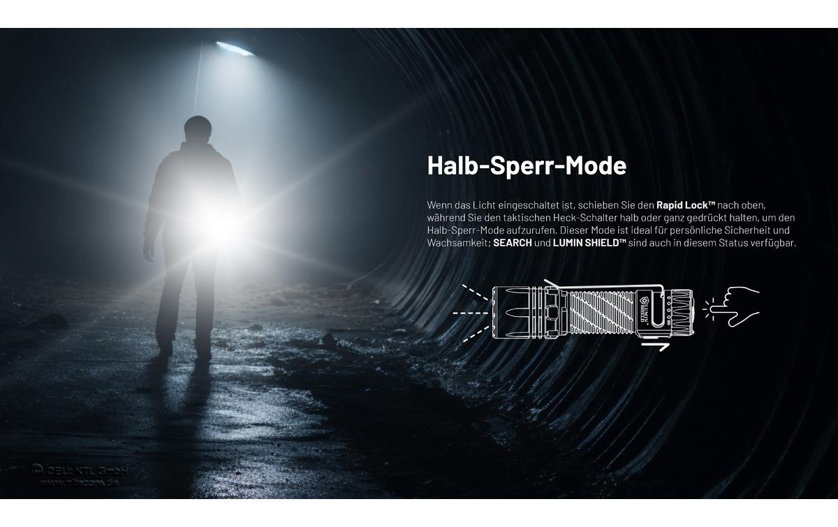 Nitecore Taschenlampe EDC35 – 5000 lm, 550 m, IP68, Akku 6000 mAh, 6 Stufen – Schwarz