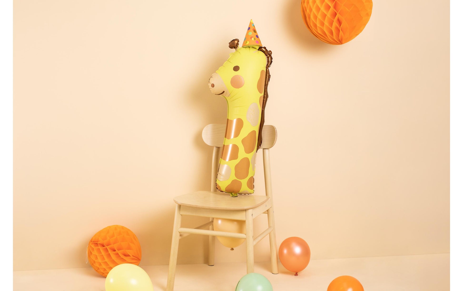 PartyDeco Folienballon – 42 × 90 cm – Folie, mehrfarbig